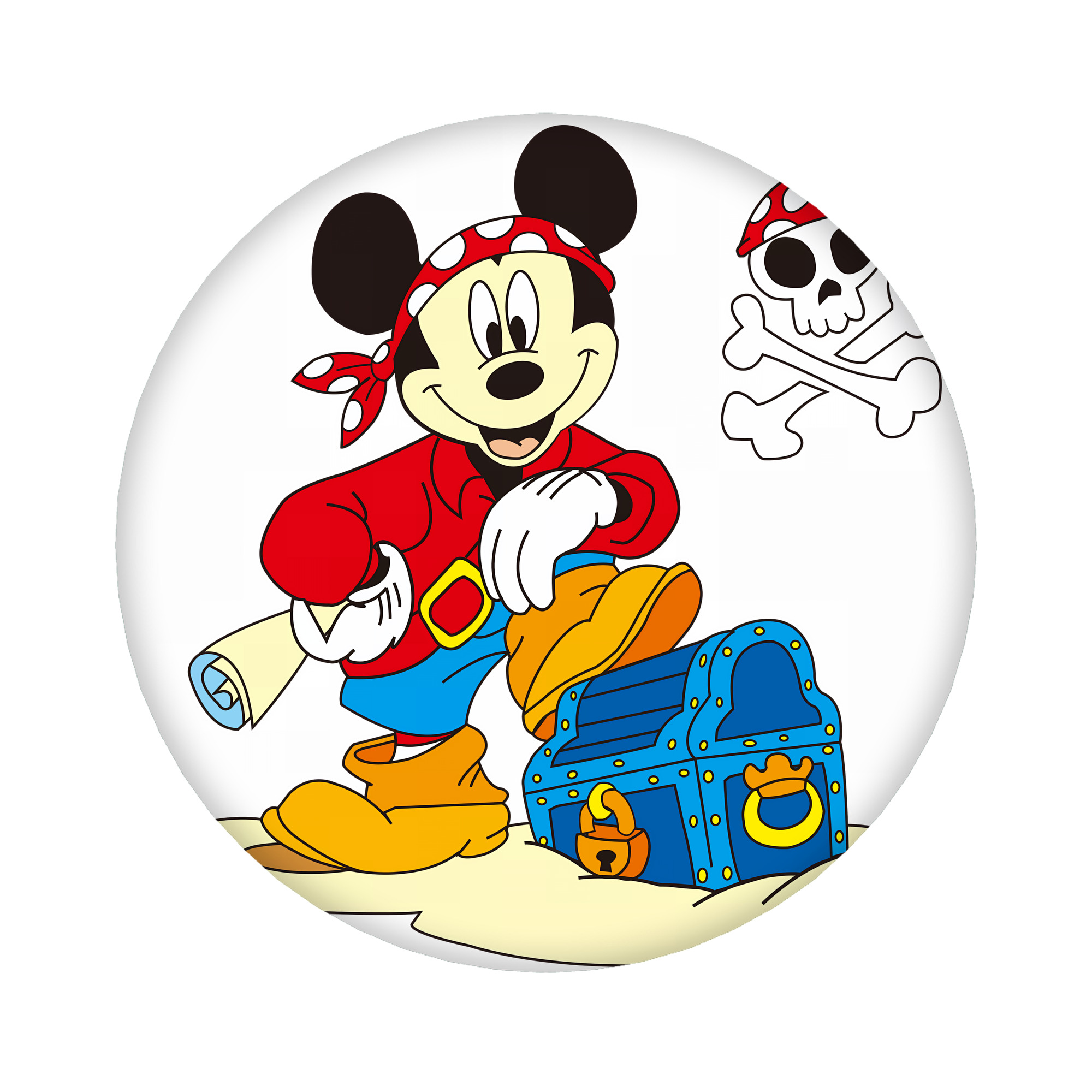 （画像用） ミッキーマウス Mickey Mouse 6cm 缶バッジ 複数セット