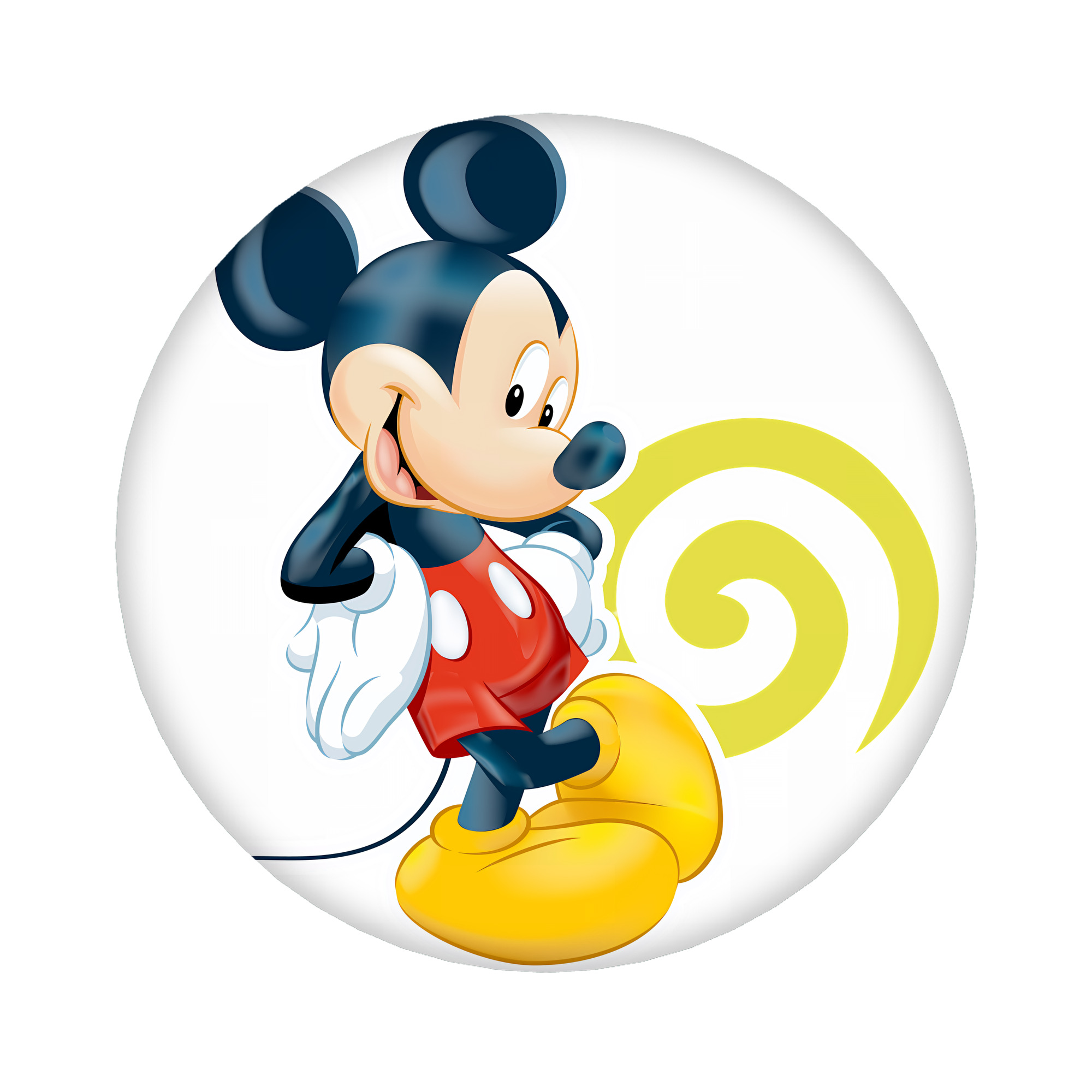 （画像用） ミッキーマウス Mickey Mouse 6cm 缶バッジ 複数セット