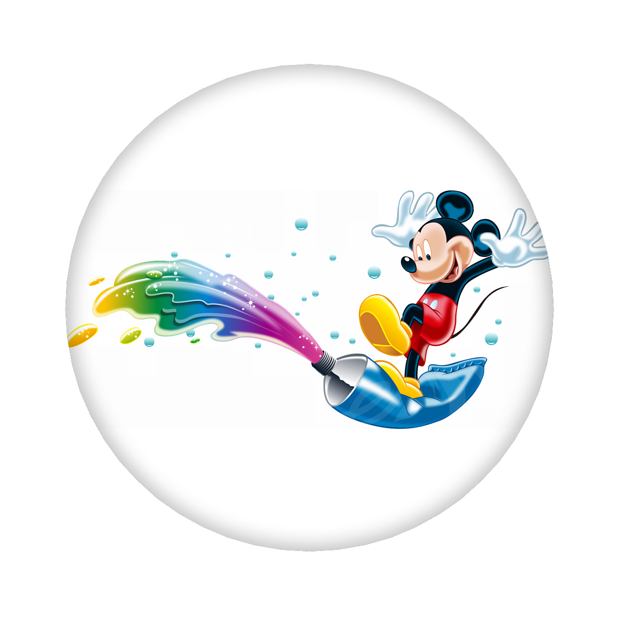（画像用） ミッキーマウス Mickey Mouse 6cm 缶バッジ 複数セット
