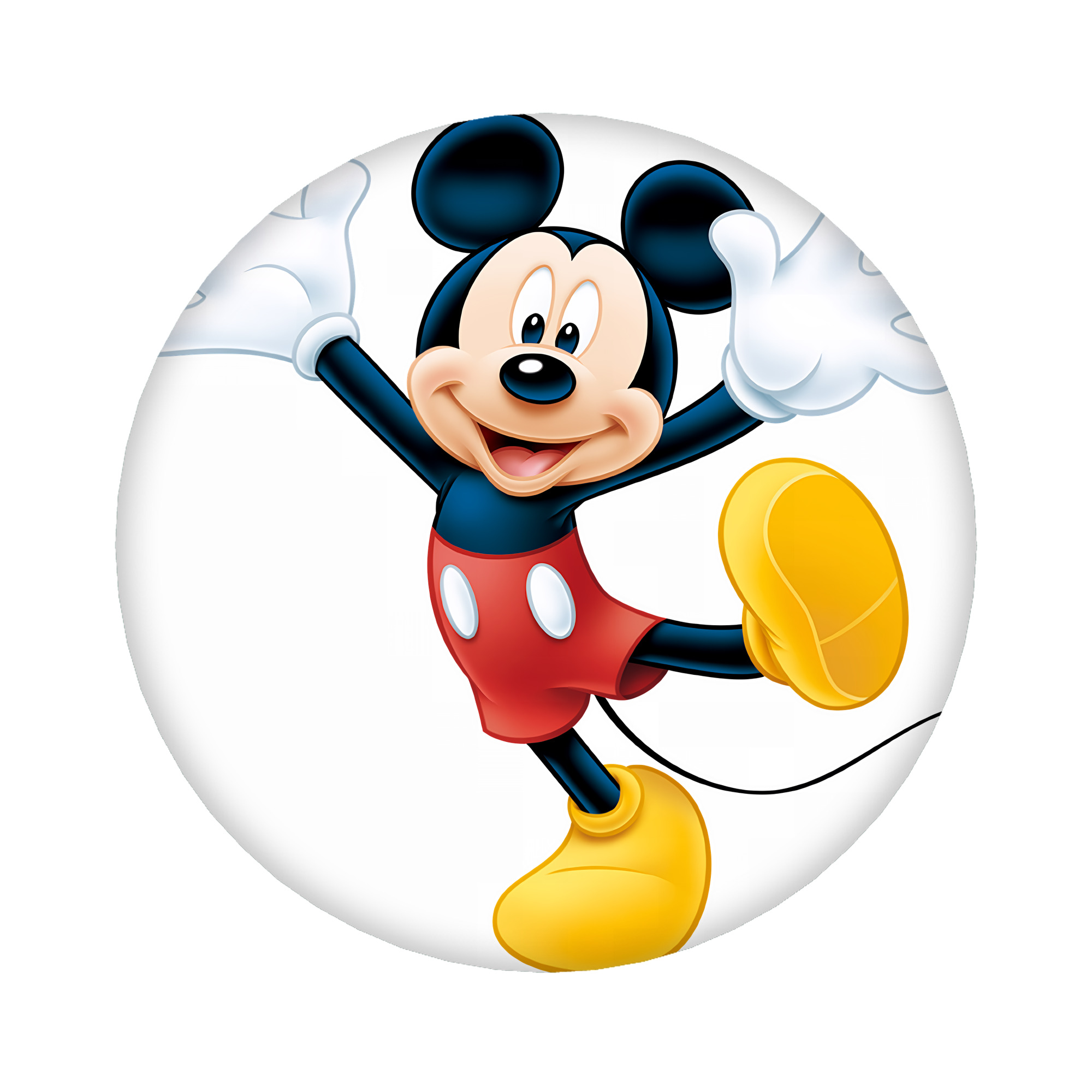 （画像用） ミッキーマウス Mickey Mouse 6cm 缶バッジ 複数セット