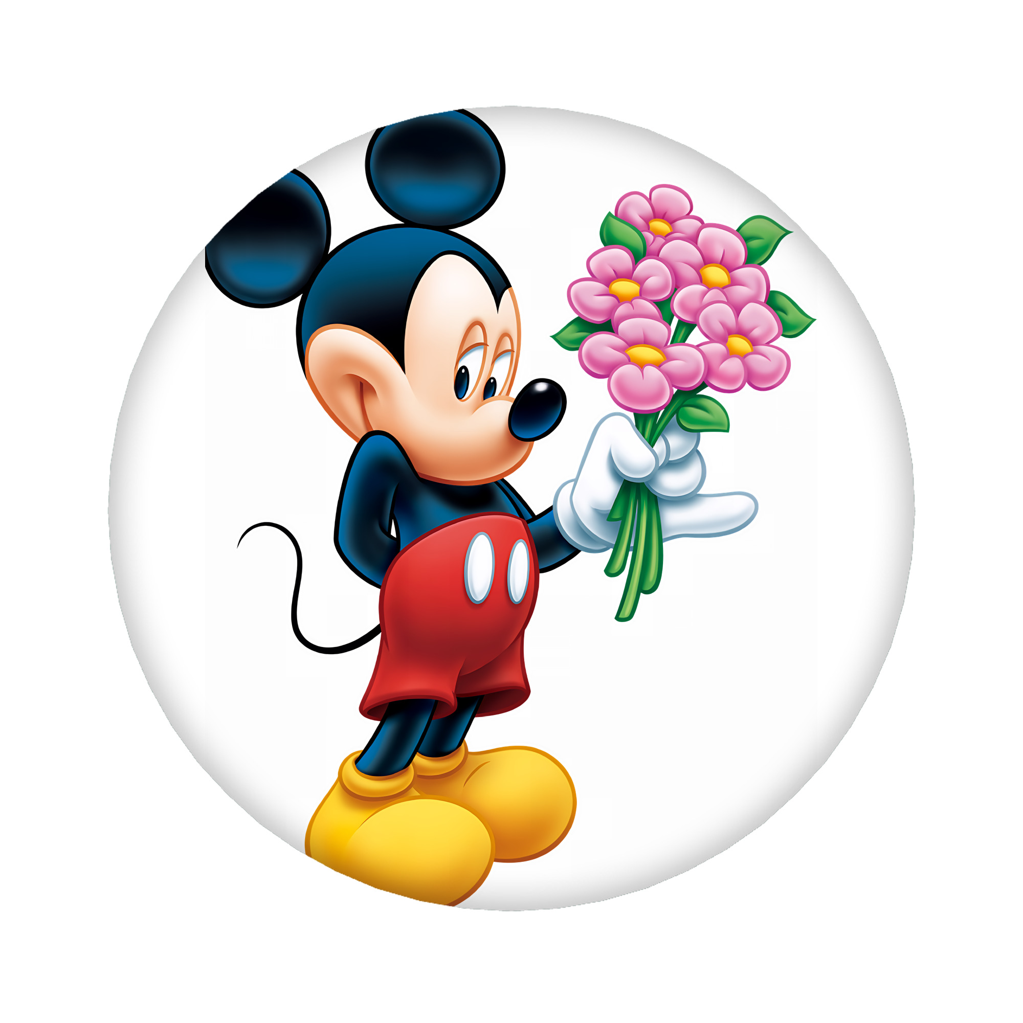 （画像用） ミッキーマウス Mickey Mouse 6cm 缶バッジ 複数セット