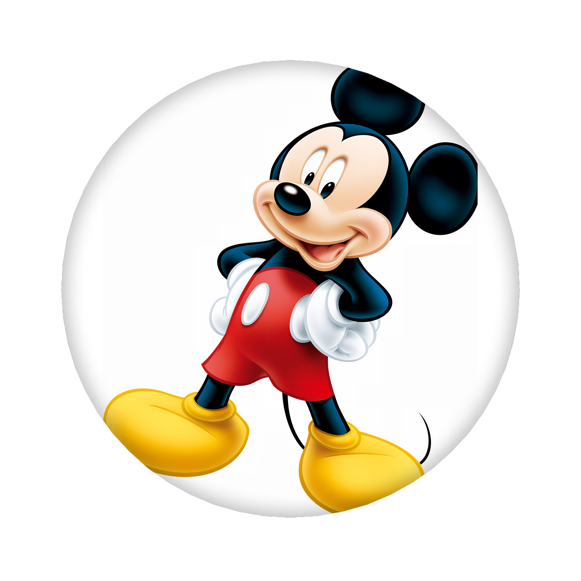 （画像用） ミッキーマウス Mickey Mouse 6cm 缶バッジ 複数セット