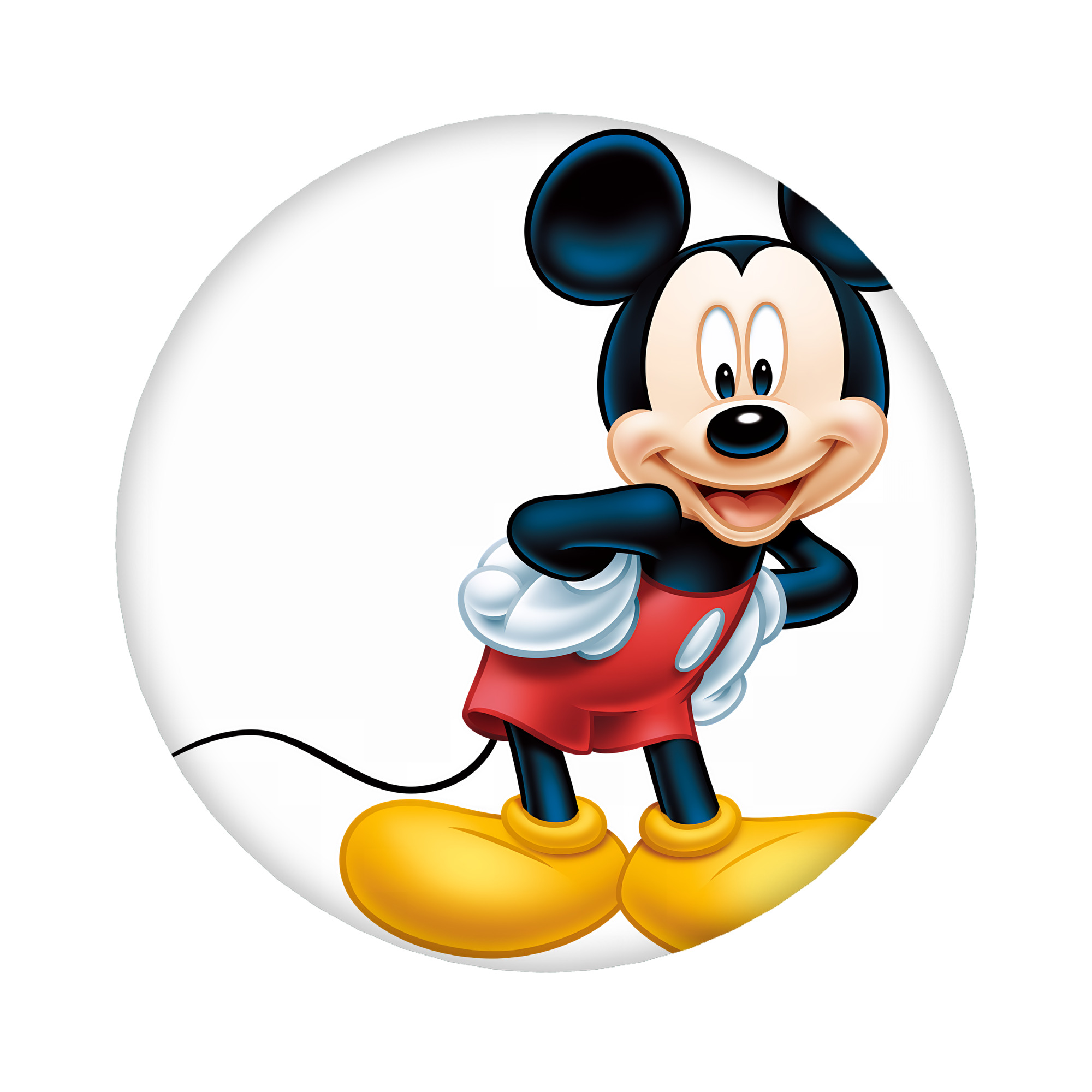 （画像用） ミッキーマウス Mickey Mouse 6cm 缶バッジ 複数セット