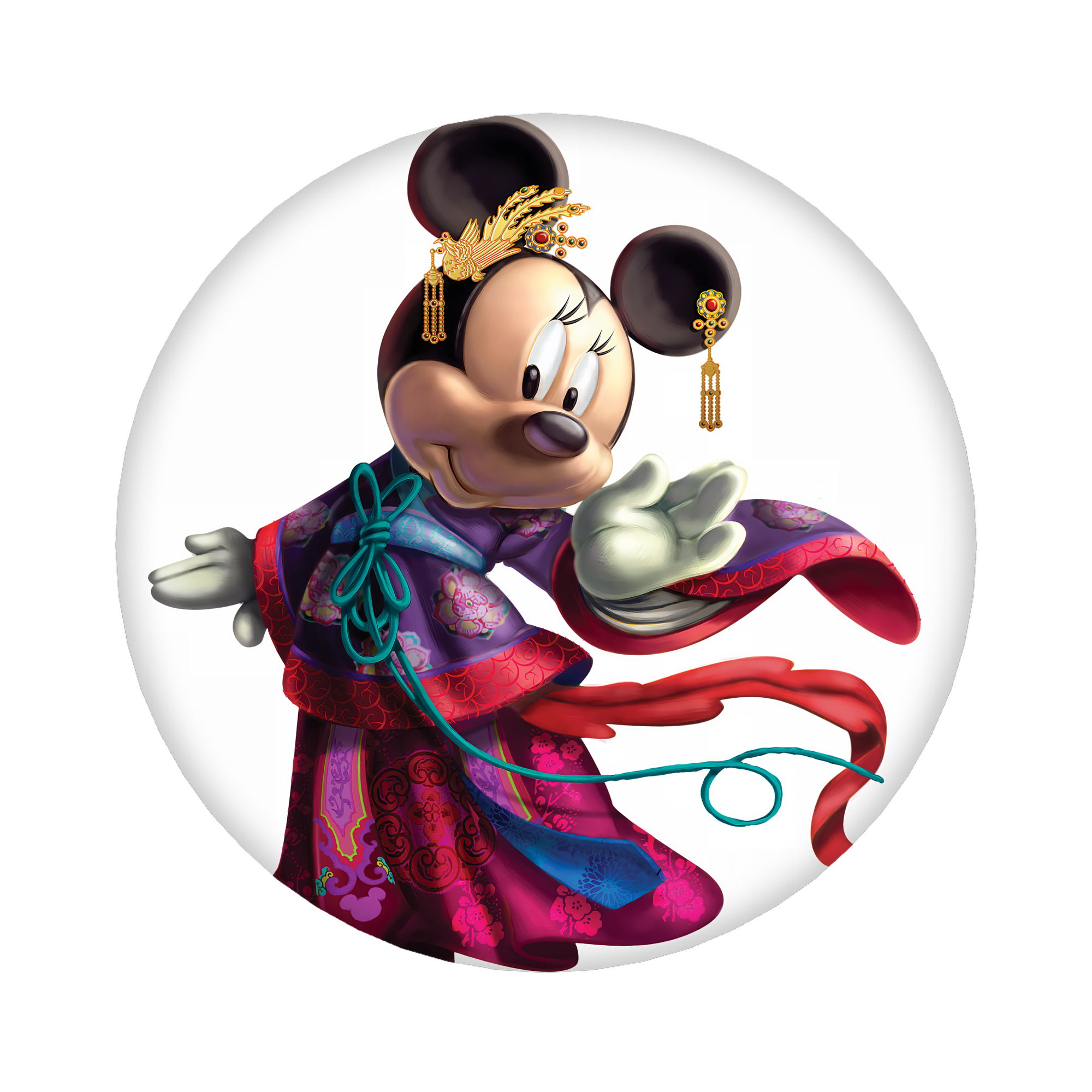 （画像用） ミッキーマウス Mickey Mouse 6cm 缶バッジ 複数セット