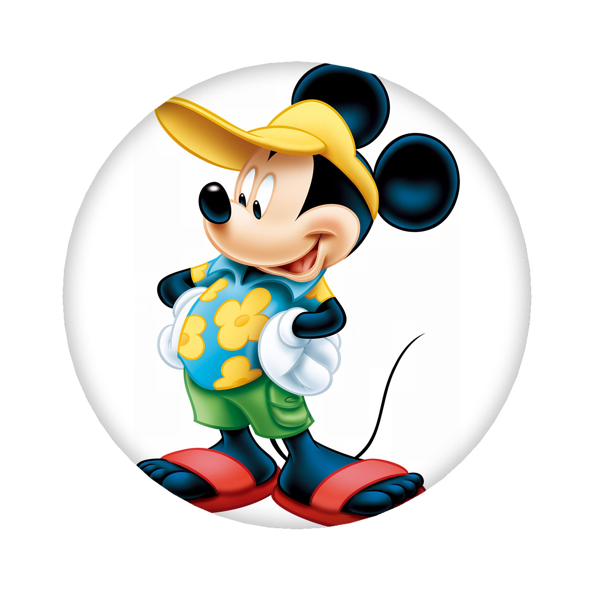 （画像用） ミッキーマウス Mickey Mouse 6cm 缶バッジ 複数セット