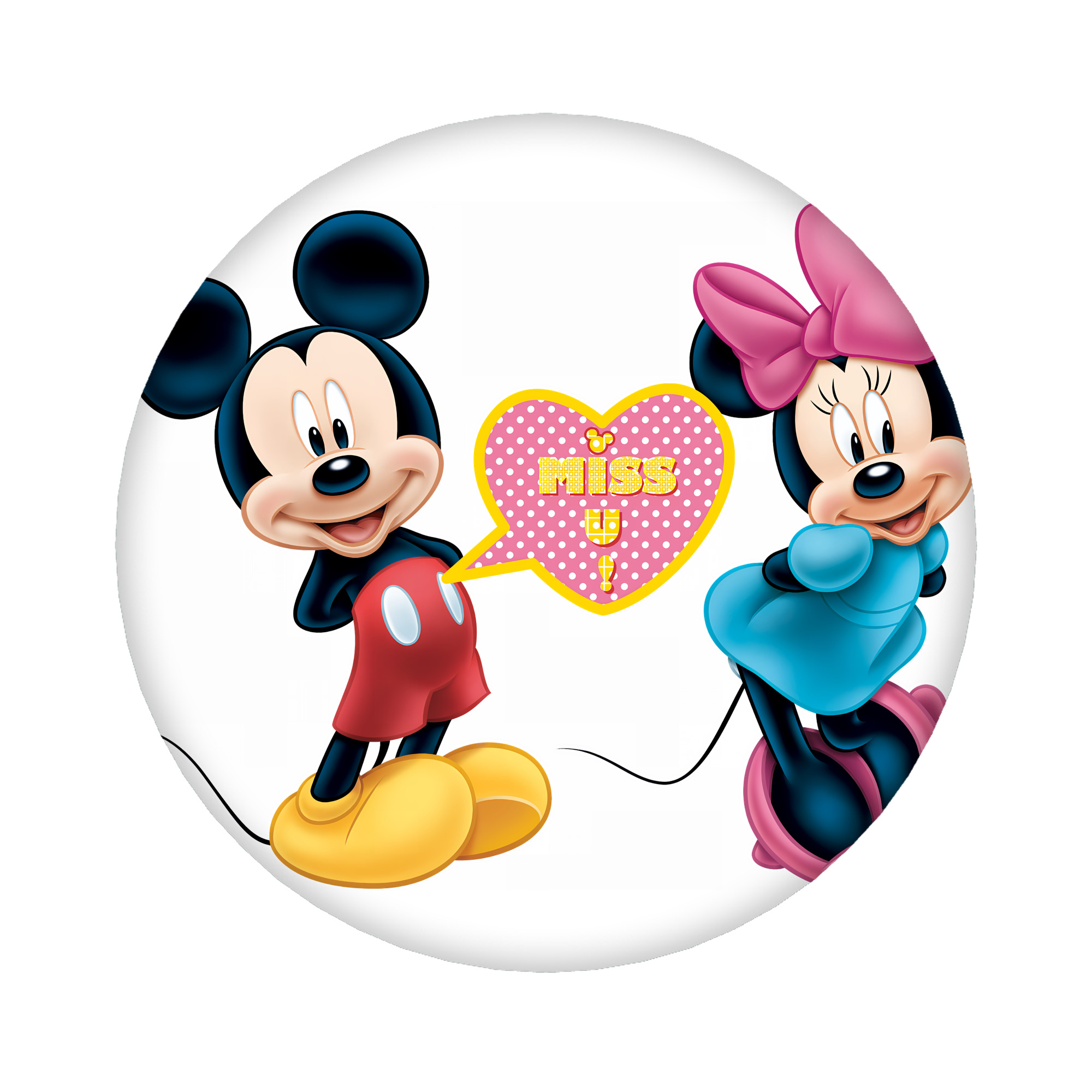 （画像用） ミッキーマウス Mickey Mouse 6cm 缶バッジ 複数セット