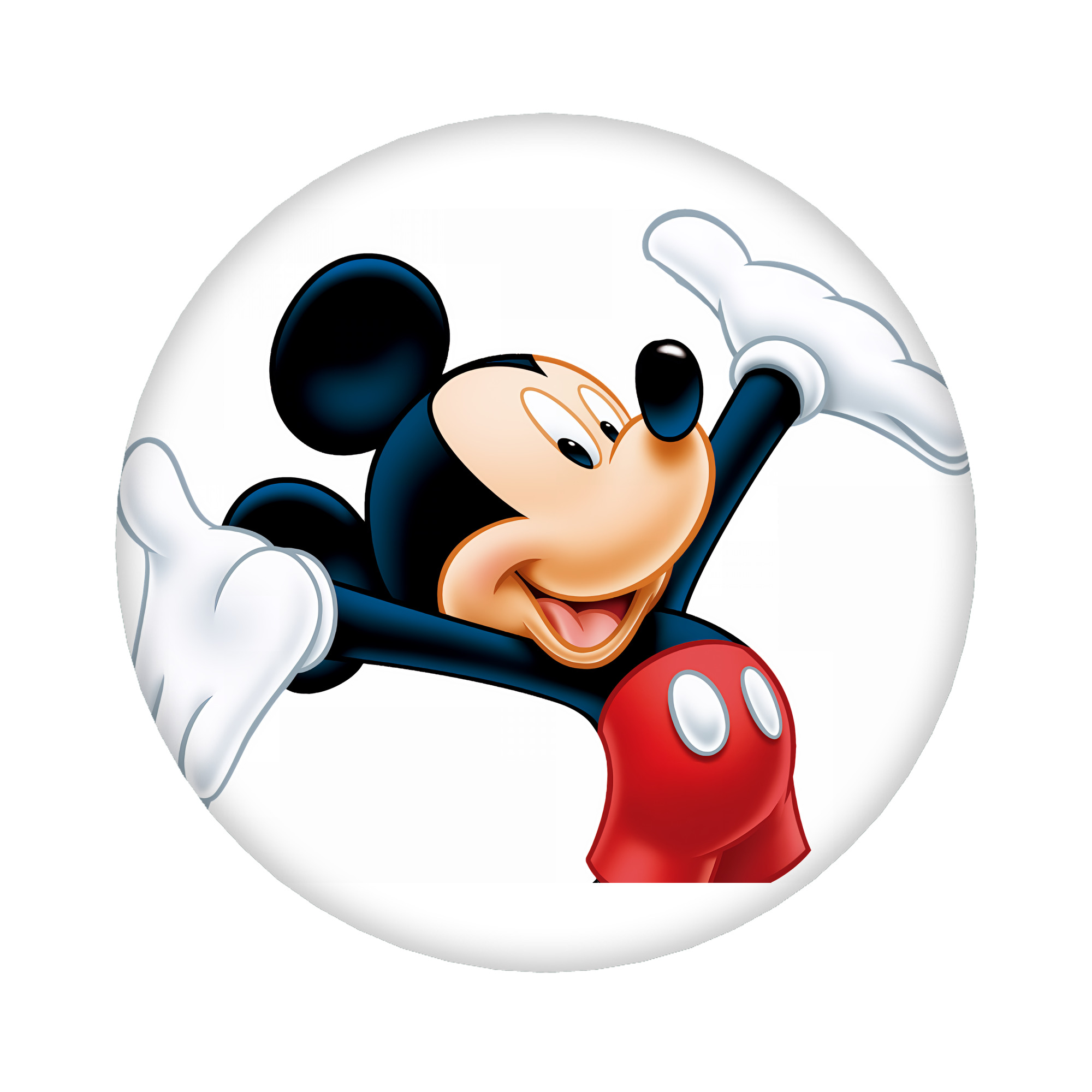 （画像用） ミッキーマウス Mickey Mouse 6cm 缶バッジ 複数セット