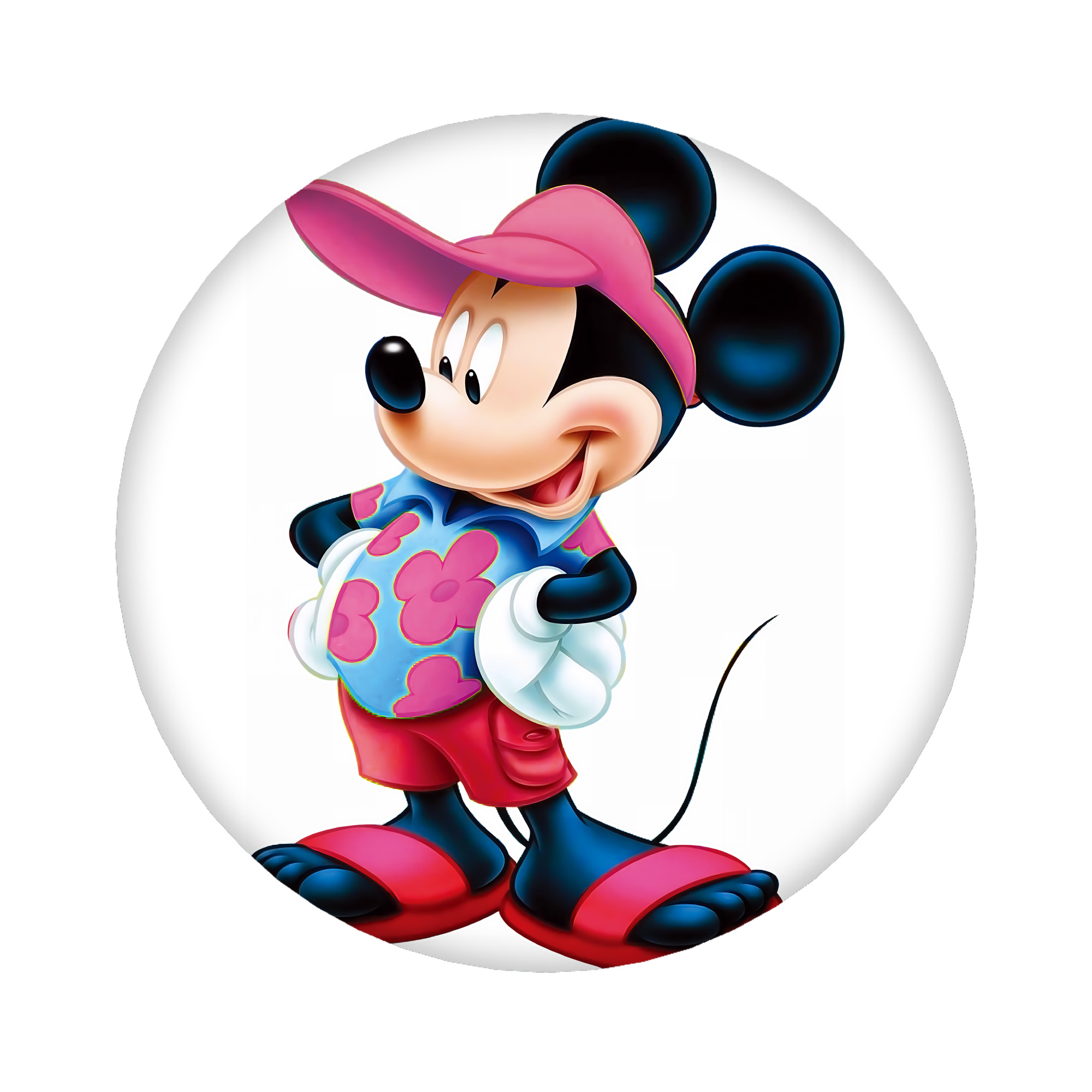 （画像用） ミッキーマウス Mickey Mouse 6cm 缶バッジ 複数セット