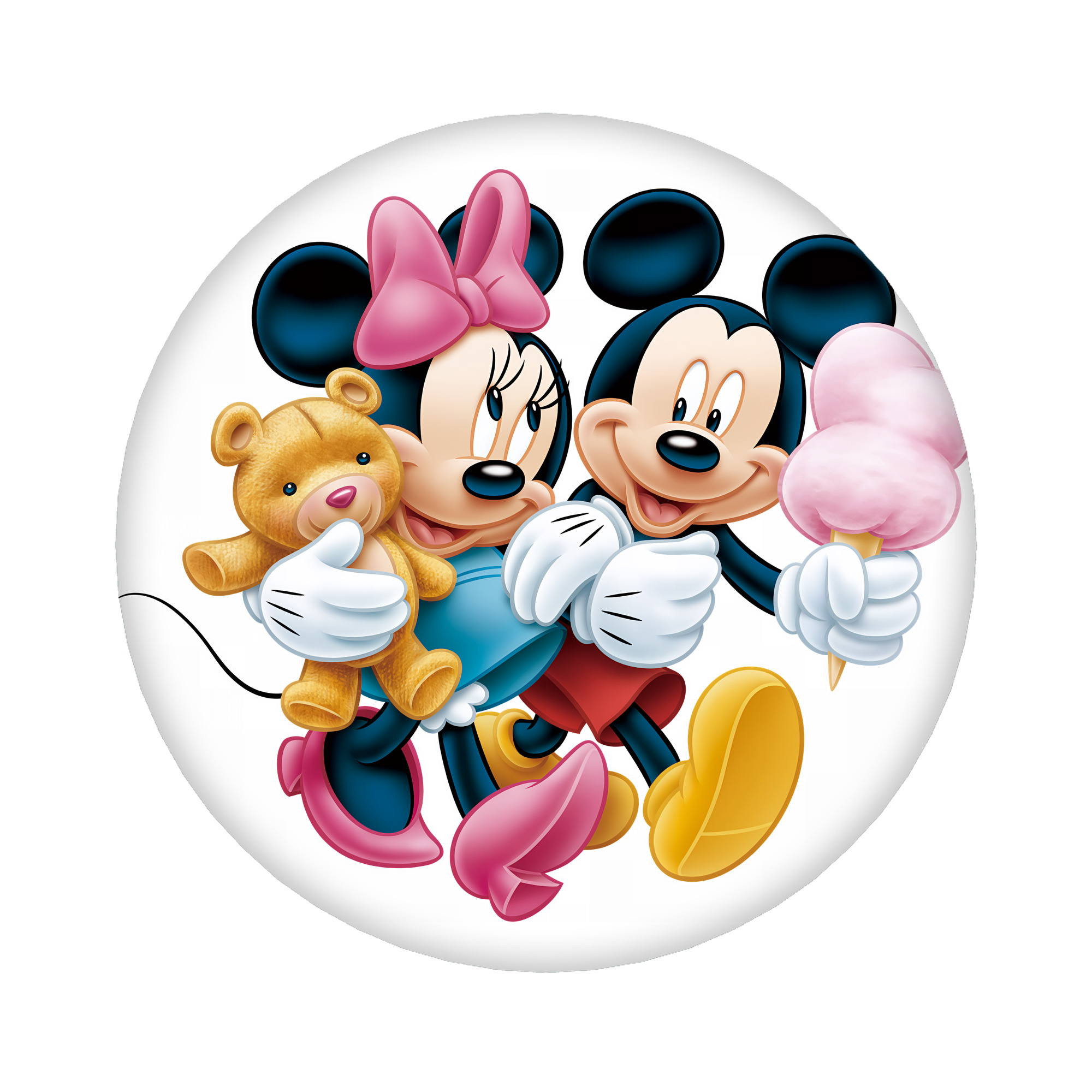 （画像用） ミッキーマウス Mickey Mouse 6cm 缶バッジ 複数セット