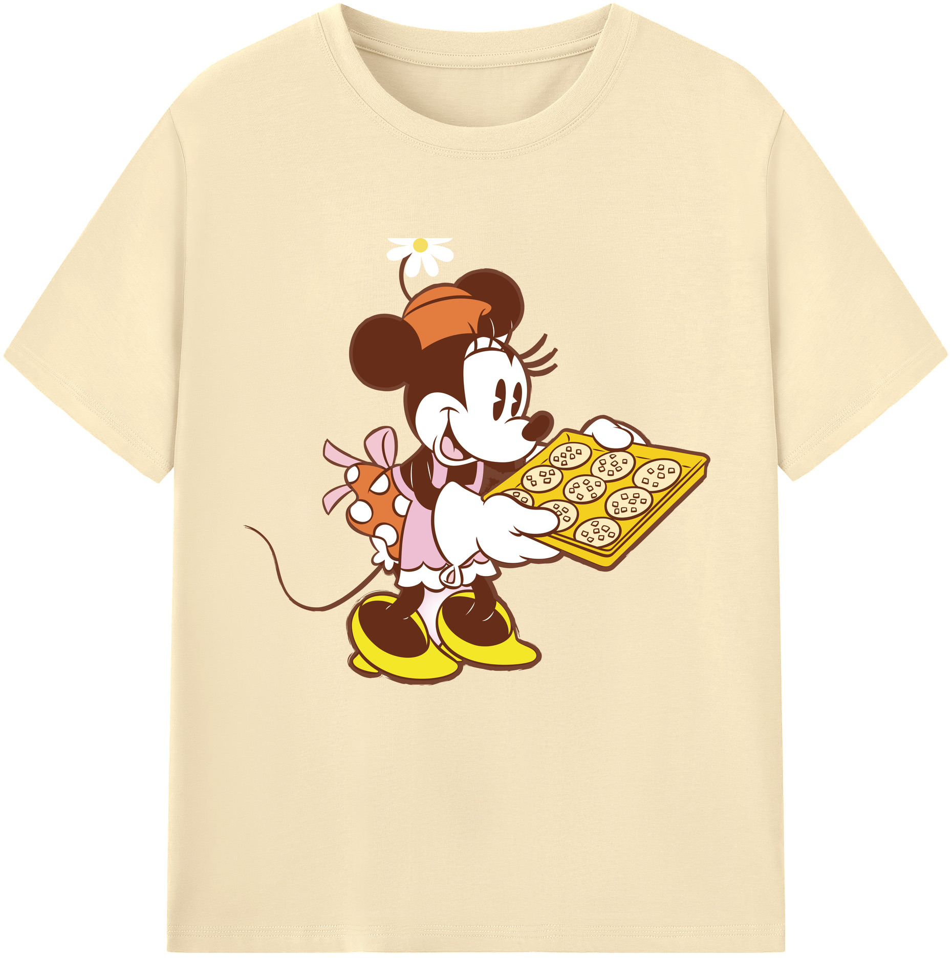 （画像用） ミッキーマウス Mickey Mouse 綿100％半袖Tシャツ（フロントプリント）
