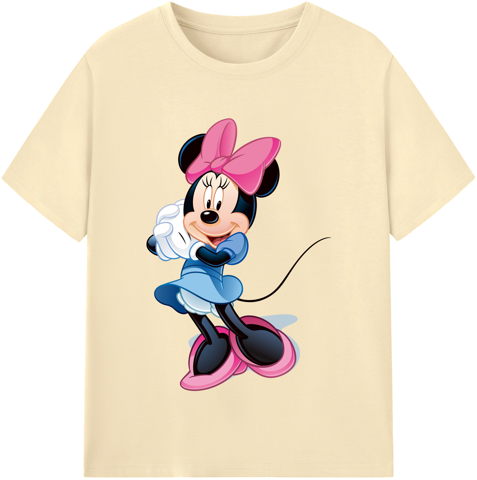 （画像用） ミッキーマウス Mickey Mouse 綿100％半袖Tシャツ（フロントプリント）