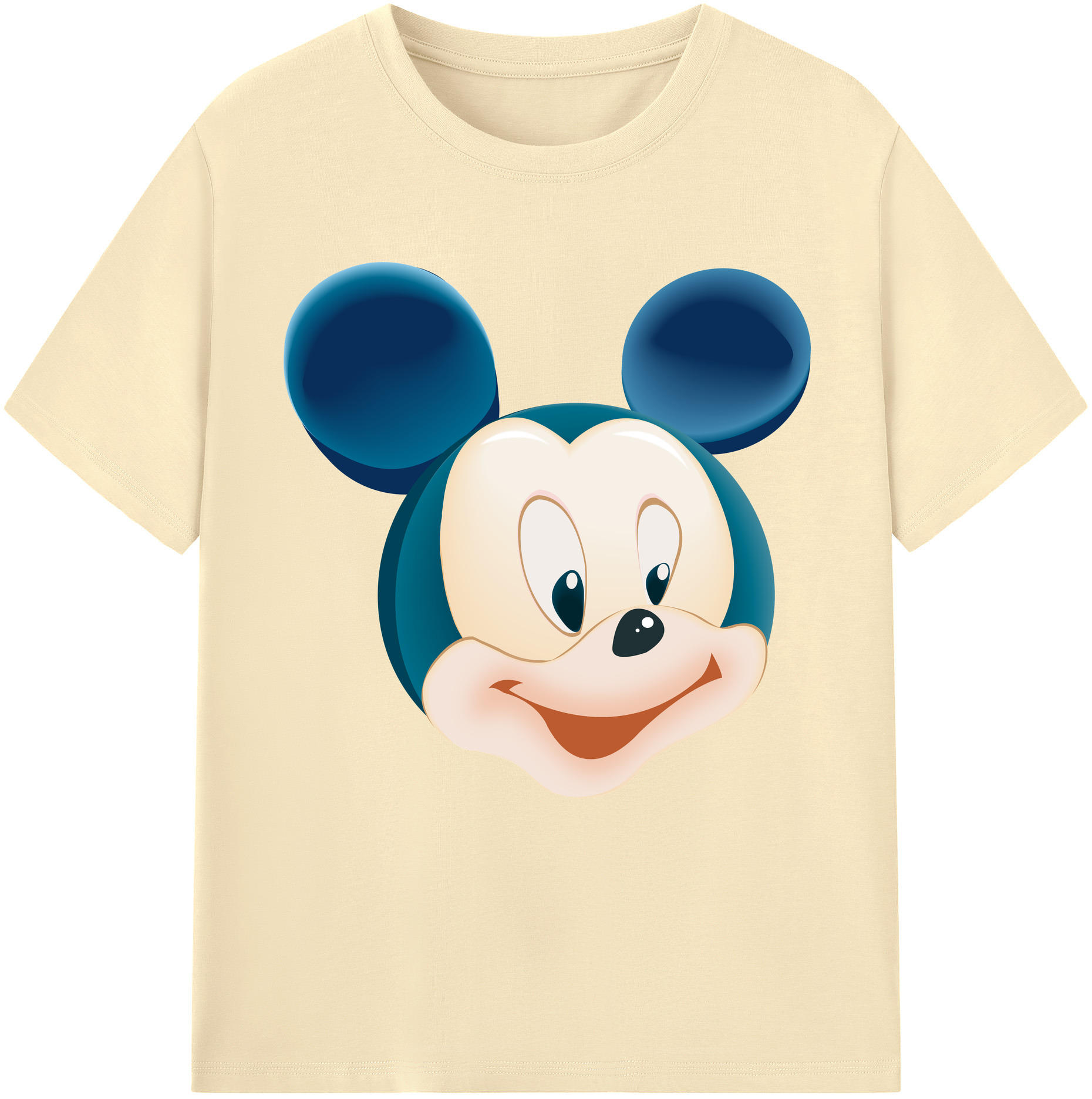 （画像用） ミッキーマウス Mickey Mouse 綿100％半袖Tシャツ（フロントプリント）