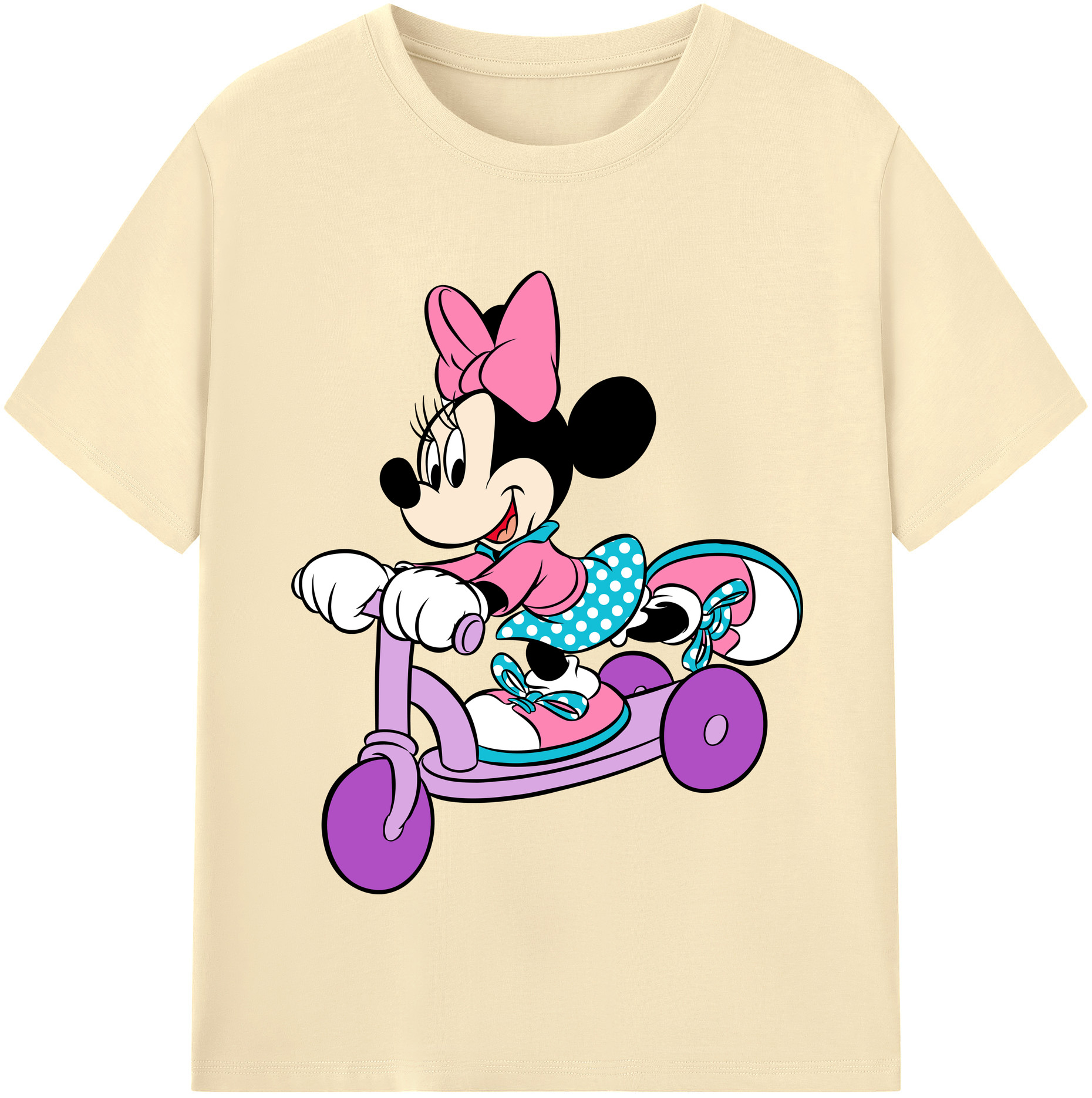 （画像用） ミッキーマウス Mickey Mouse 綿100％半袖Tシャツ（フロントプリント）