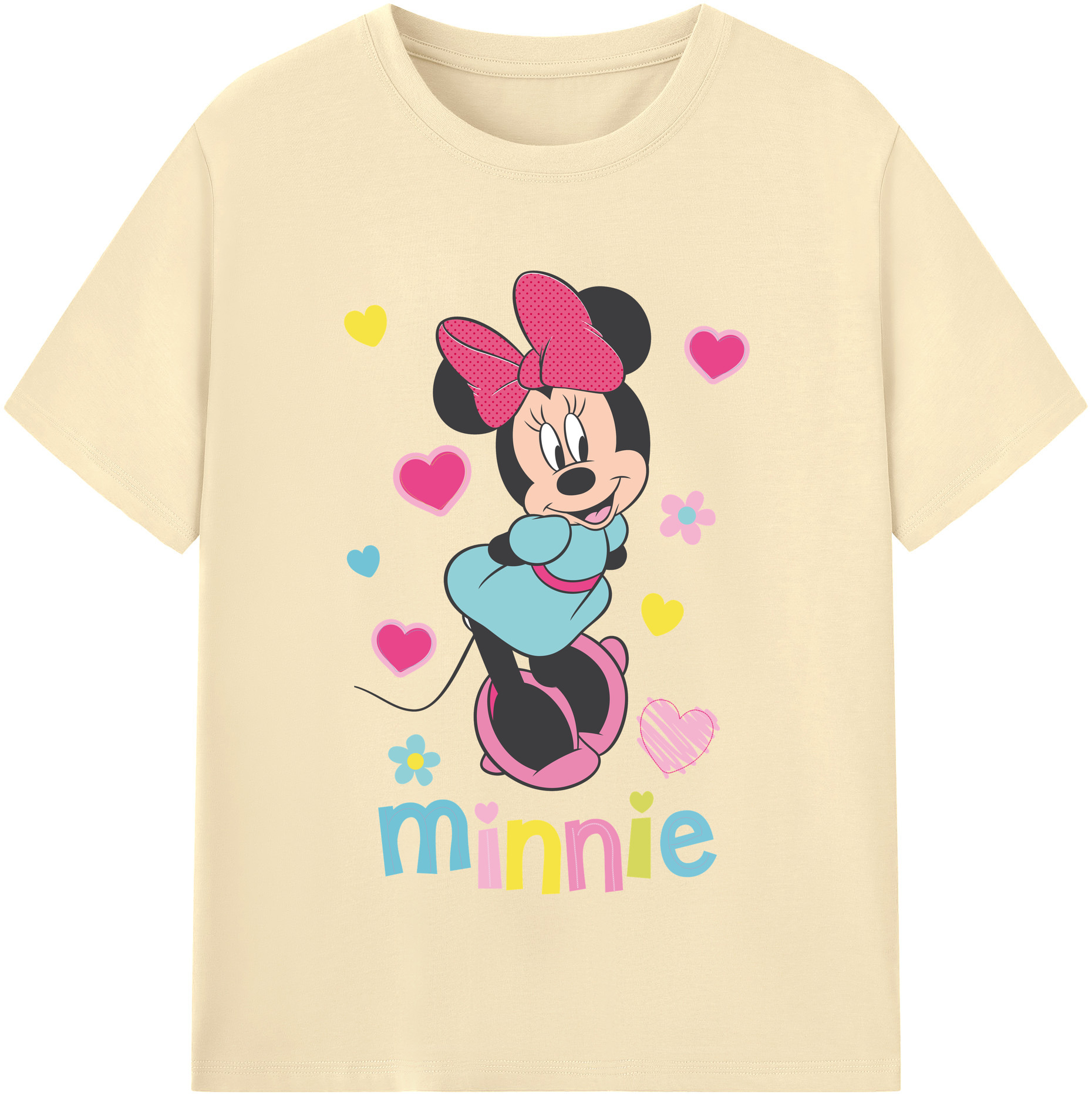 （画像用） ミッキーマウス Mickey Mouse 綿100％半袖Tシャツ（フロントプリント）