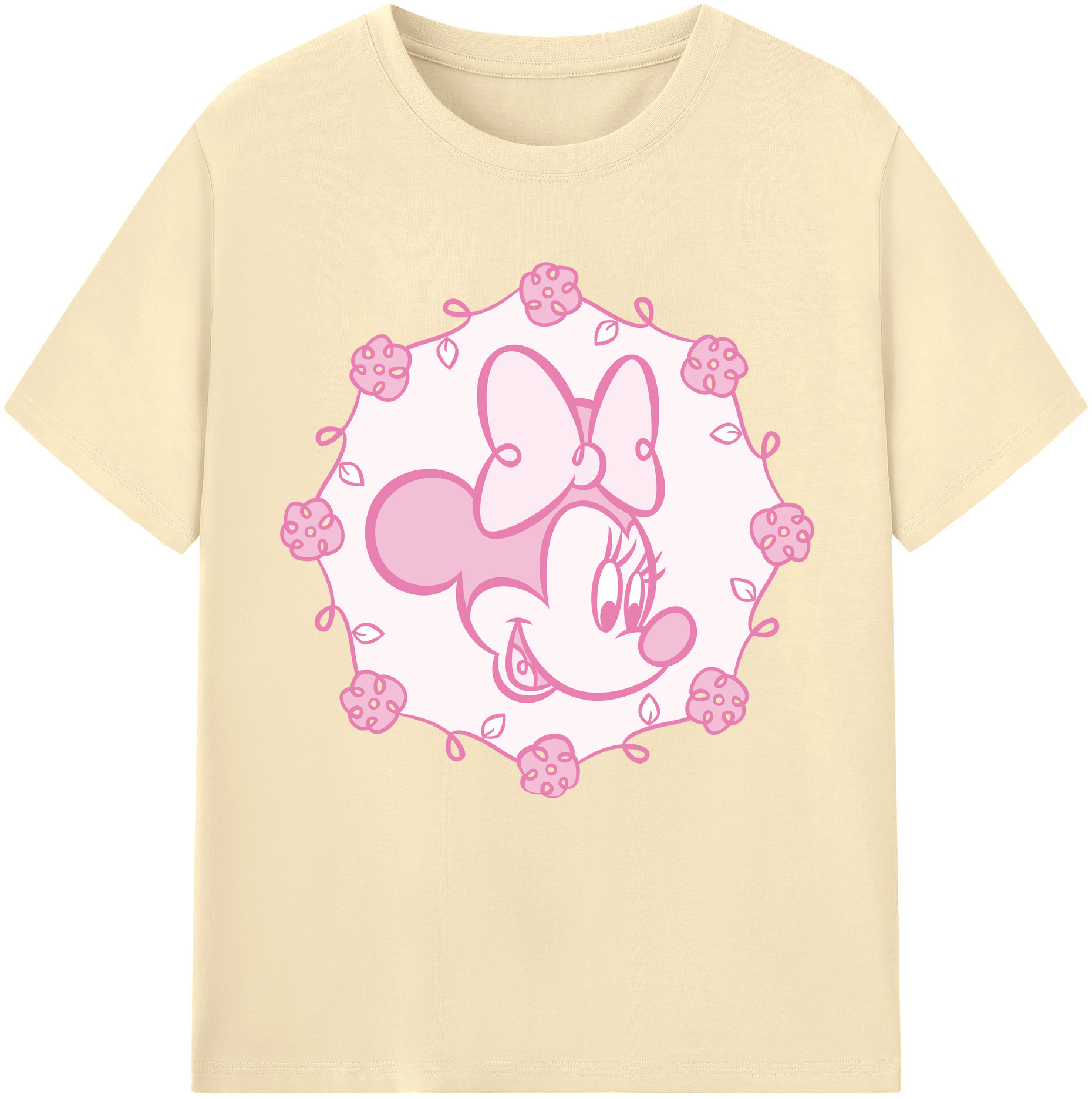 （画像用） ミッキーマウス Mickey Mouse 綿100％半袖Tシャツ（フロントプリント）