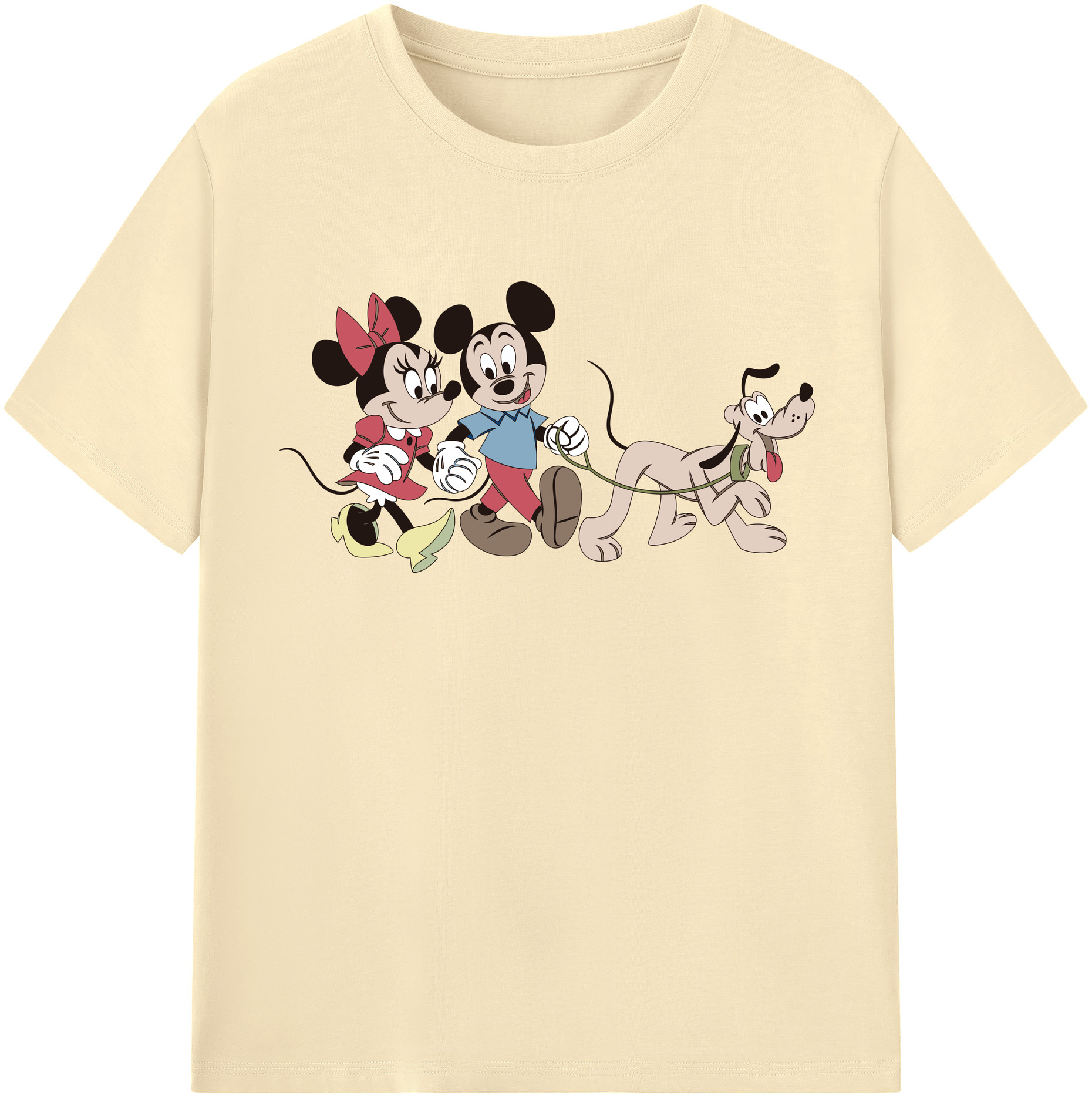 （画像用） ミッキーマウス Mickey Mouse 綿100％半袖Tシャツ（フロントプリント）