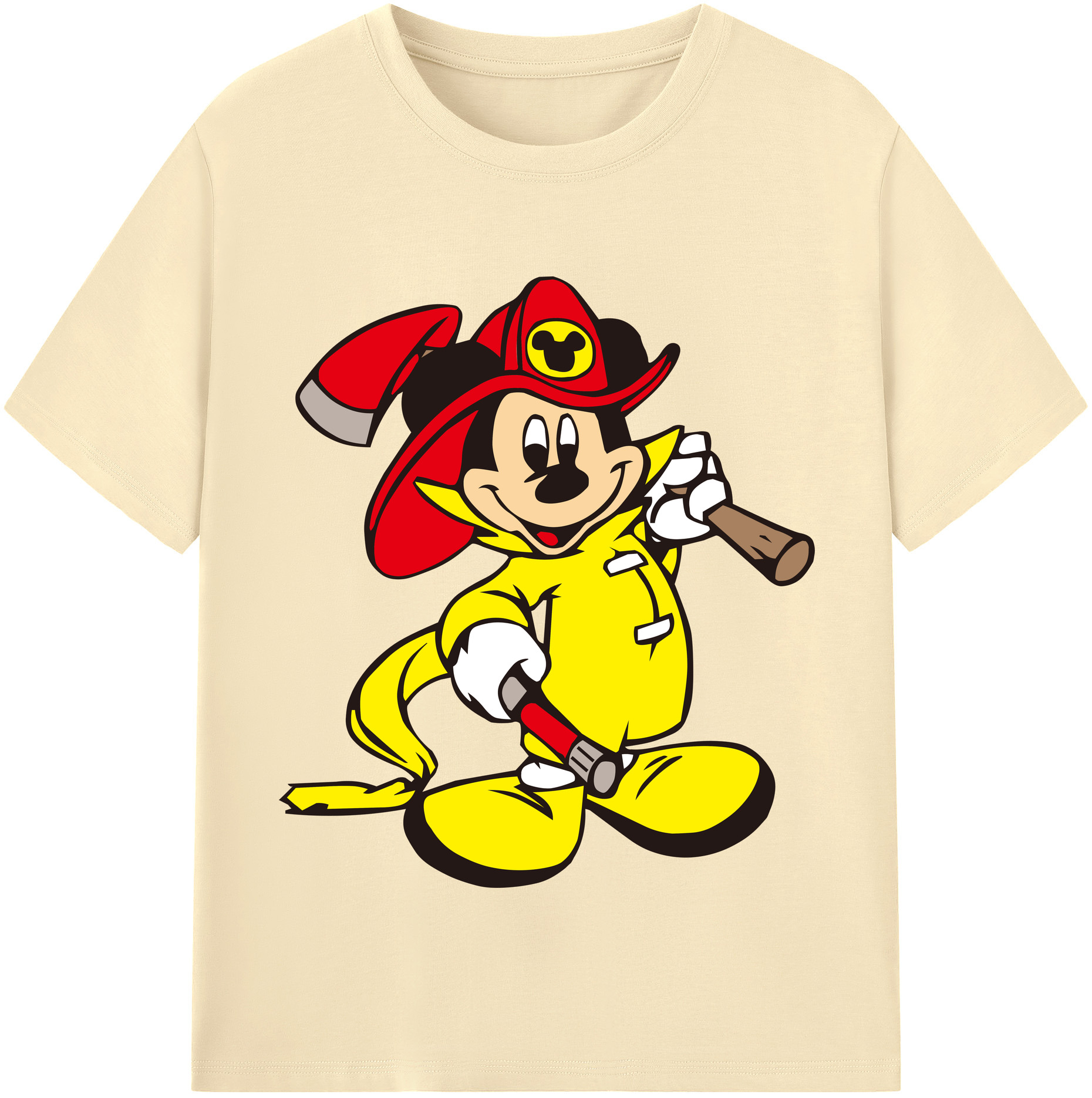 （画像用） ミッキーマウス Mickey Mouse 綿100％半袖Tシャツ（フロントプリント）