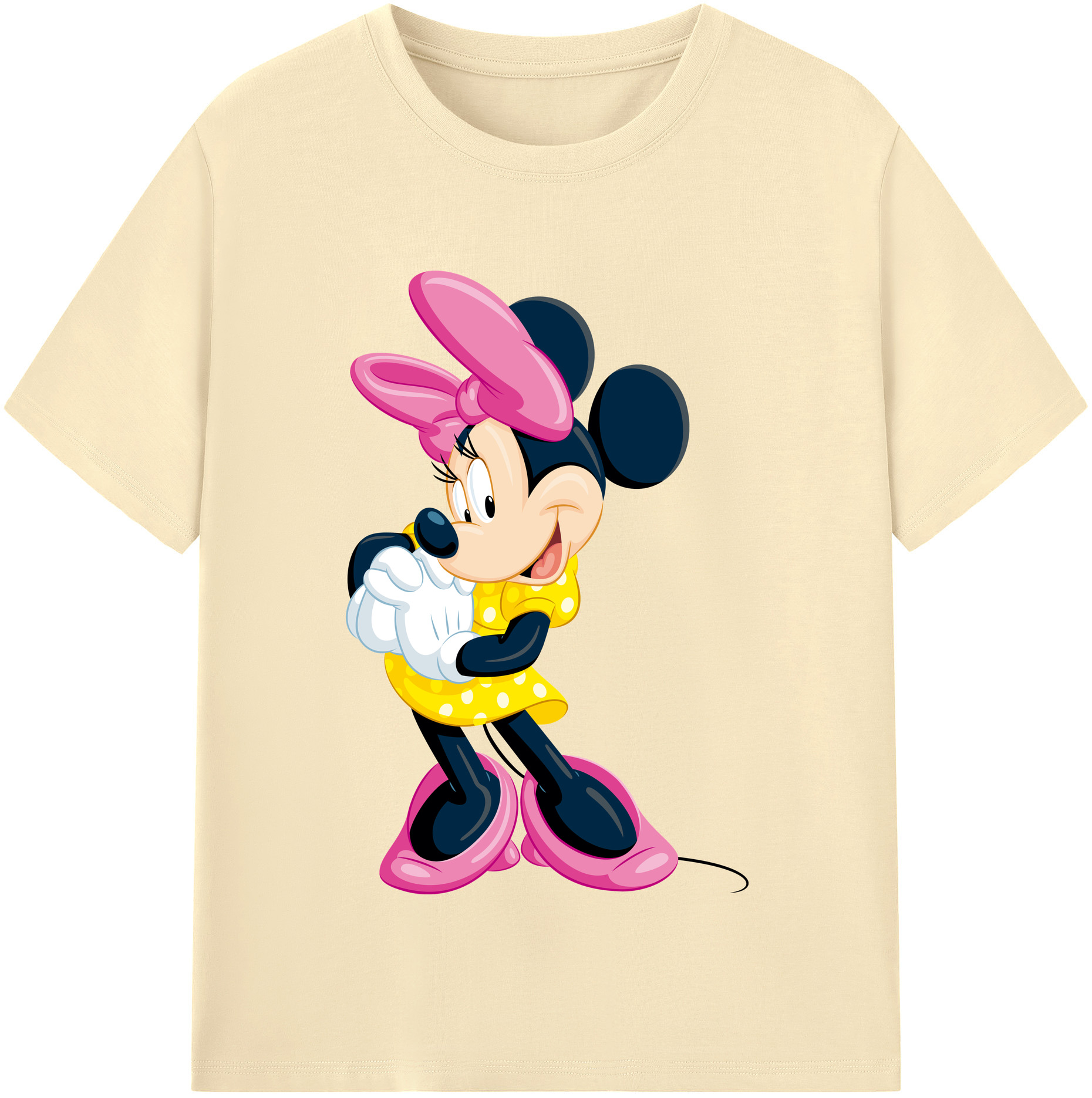 （画像用） ミッキーマウス Mickey Mouse 綿100％半袖Tシャツ（フロントプリント）
