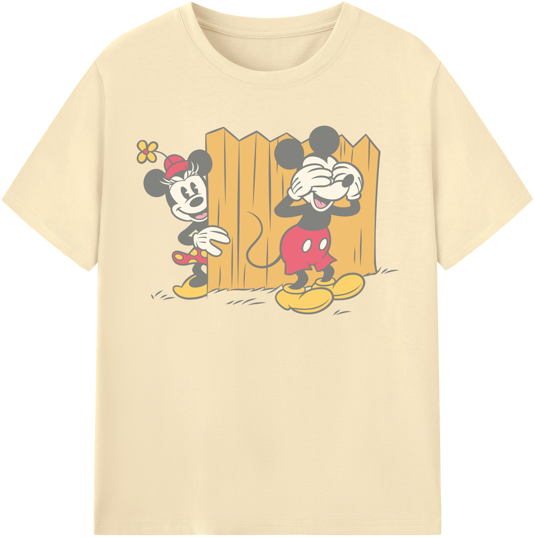 （画像用） ミッキーマウス Mickey Mouse 綿100％半袖Tシャツ（フロントプリント）