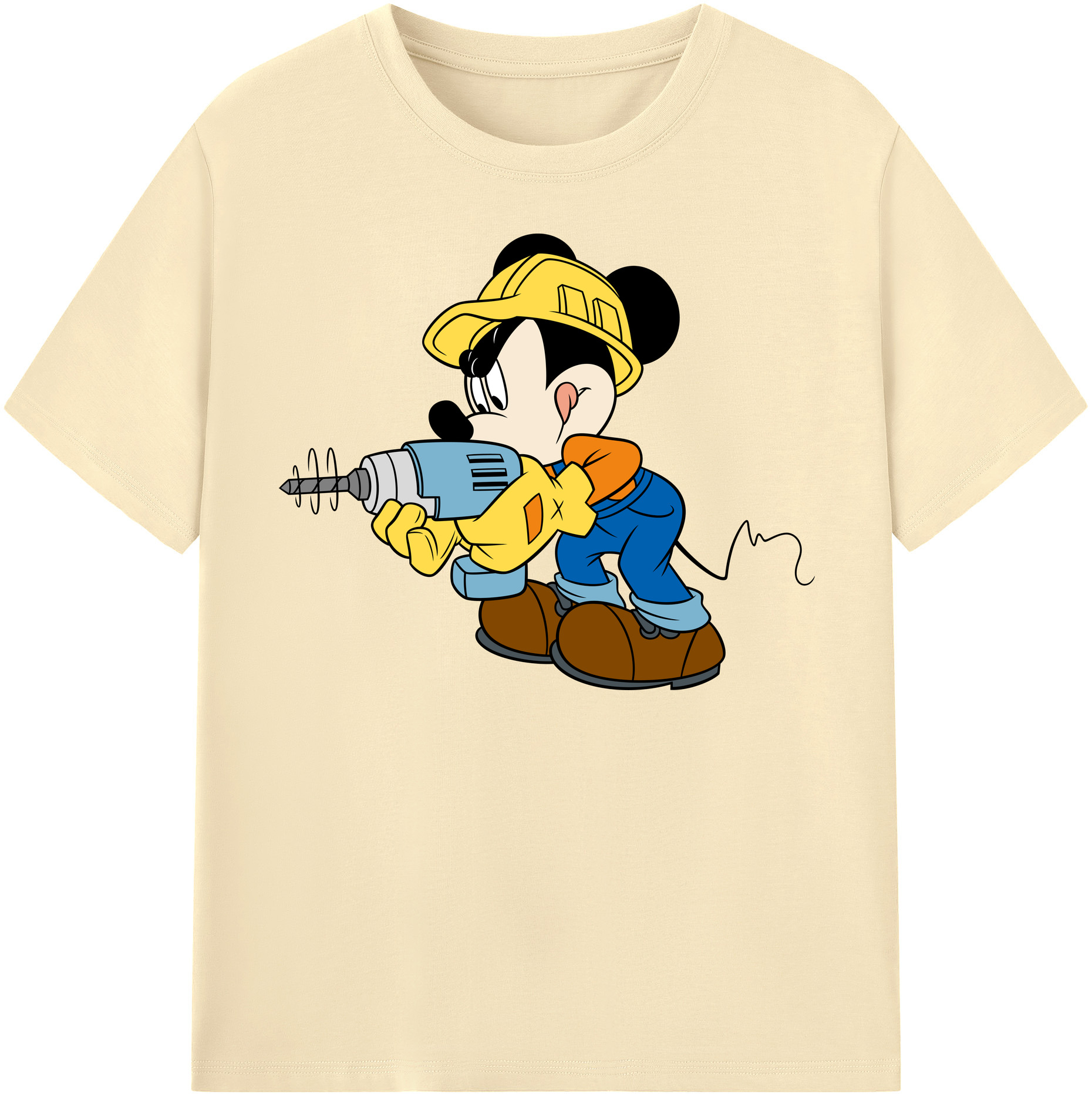（画像用） ミッキーマウス Mickey Mouse 綿100％半袖Tシャツ（フロントプリント）