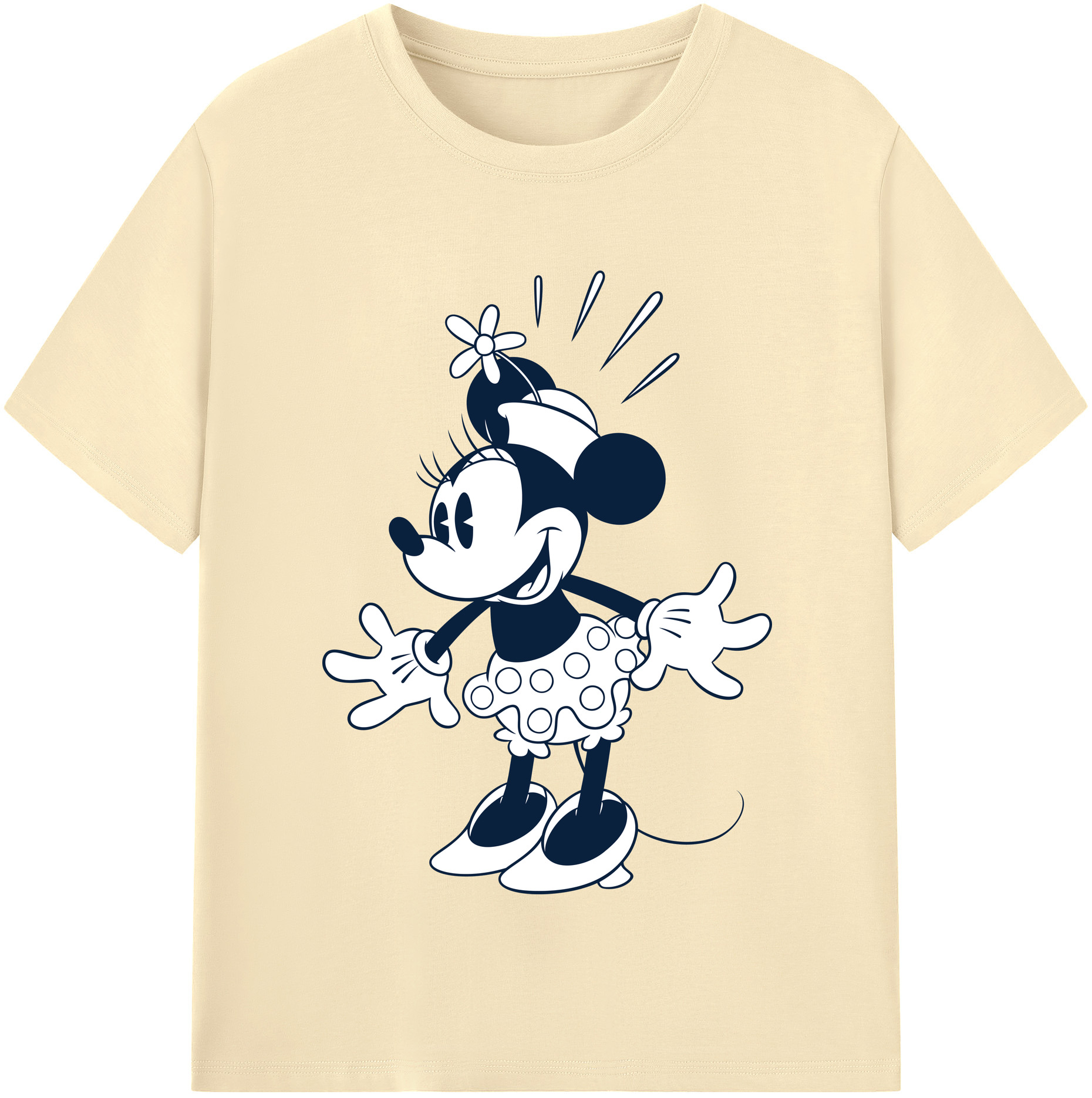 （画像用） ミッキーマウス Mickey Mouse 綿100％半袖Tシャツ（フロントプリント）