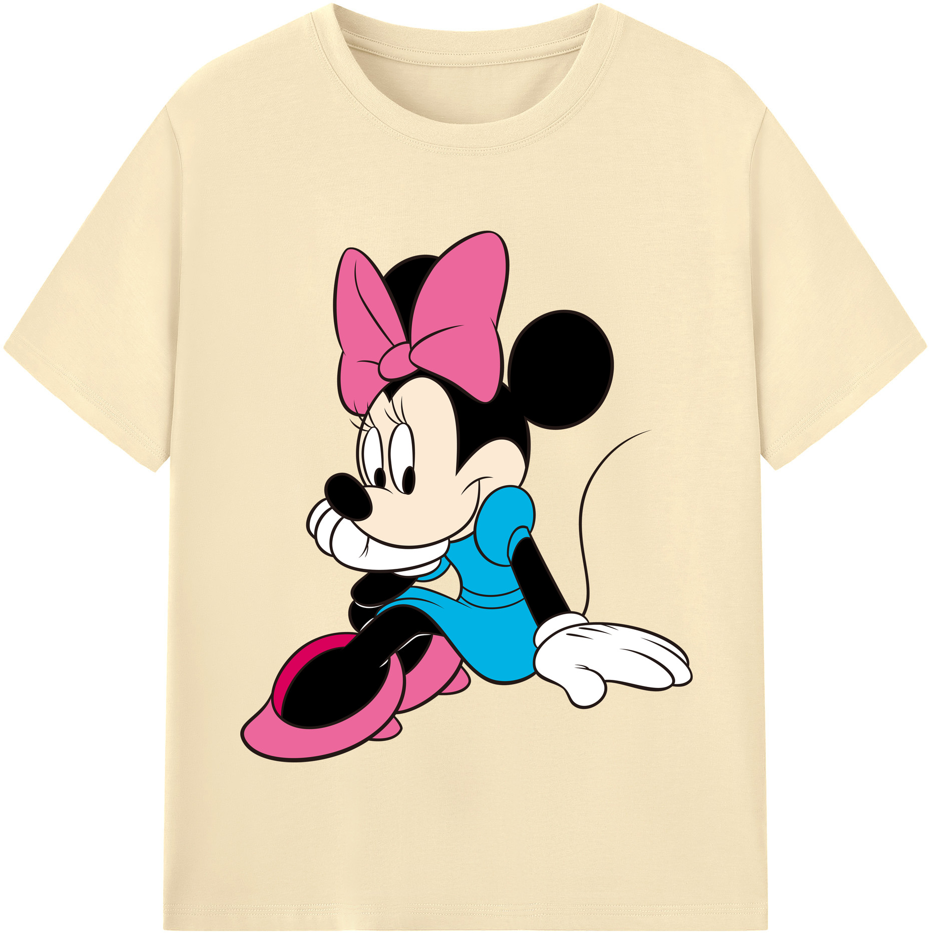 （画像用） ミッキーマウス Mickey Mouse 綿100％半袖Tシャツ（フロントプリント）