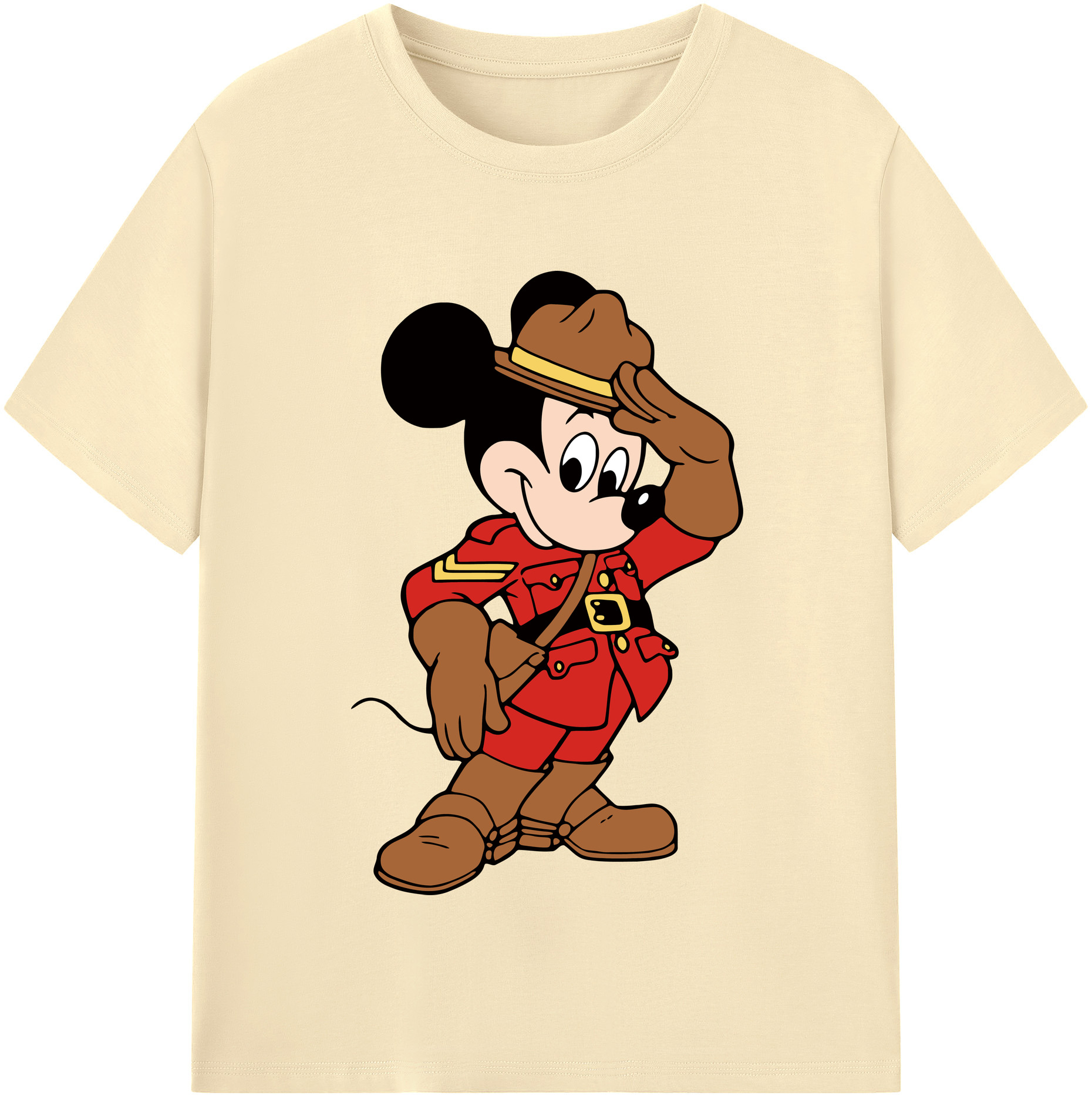 （画像用） ミッキーマウス Mickey Mouse 綿100％半袖Tシャツ（フロントプリント）