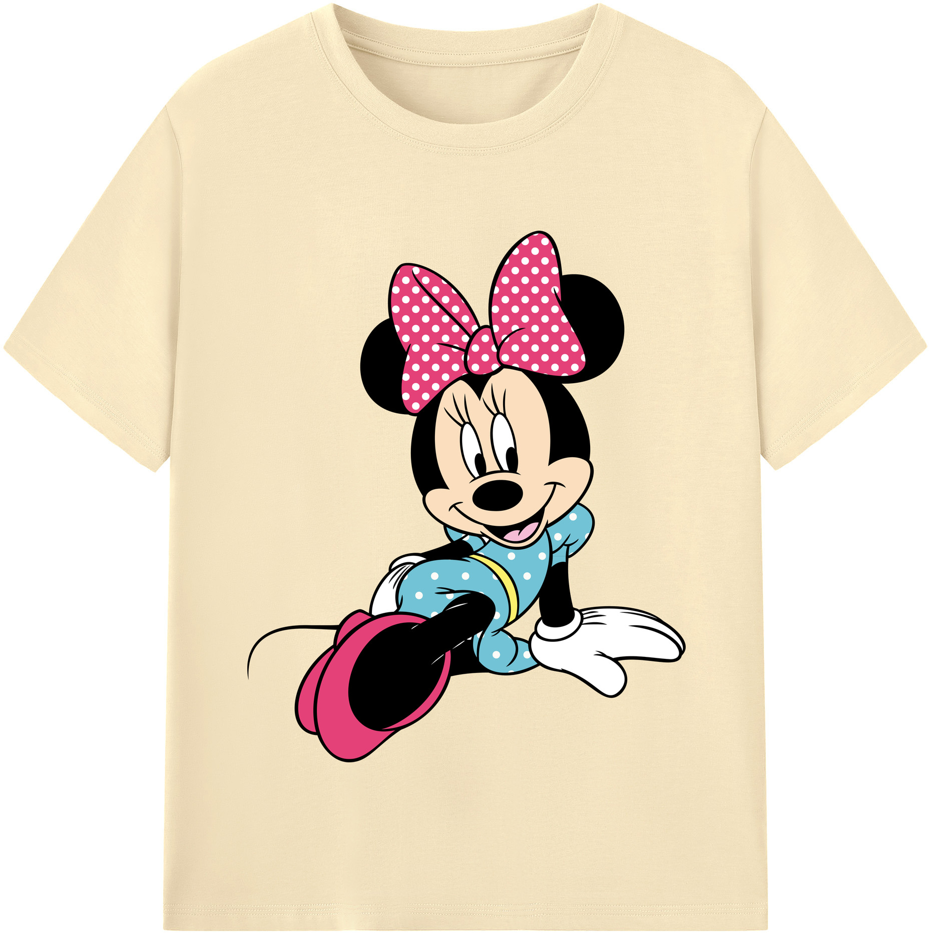 （画像用） ミッキーマウス Mickey Mouse 綿100％半袖Tシャツ（フロントプリント）