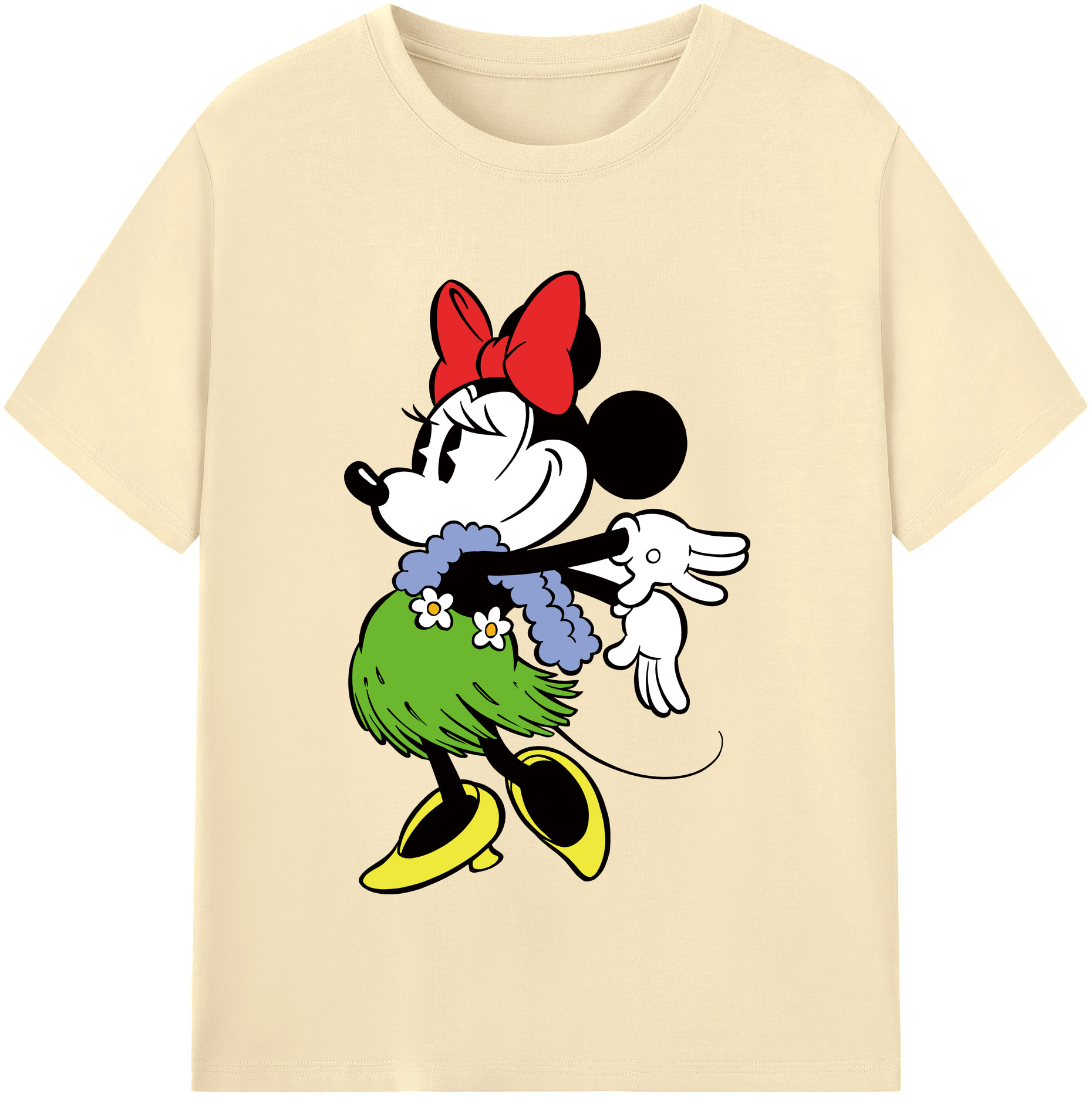 （画像用） ミッキーマウス Mickey Mouse 綿100％半袖Tシャツ（フロントプリント）