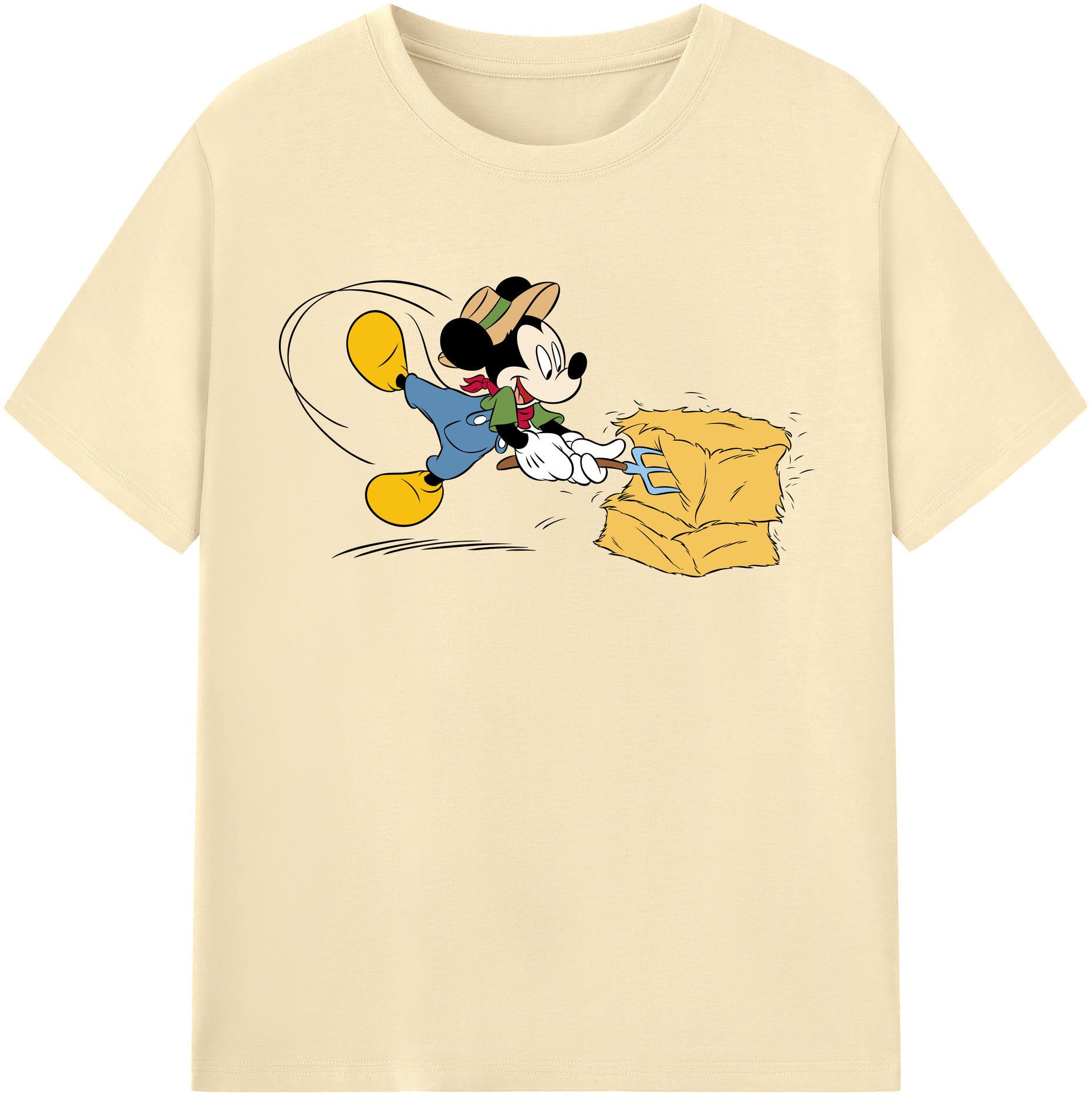 （画像用） ミッキーマウス Mickey Mouse 綿100％半袖Tシャツ（フロントプリント）