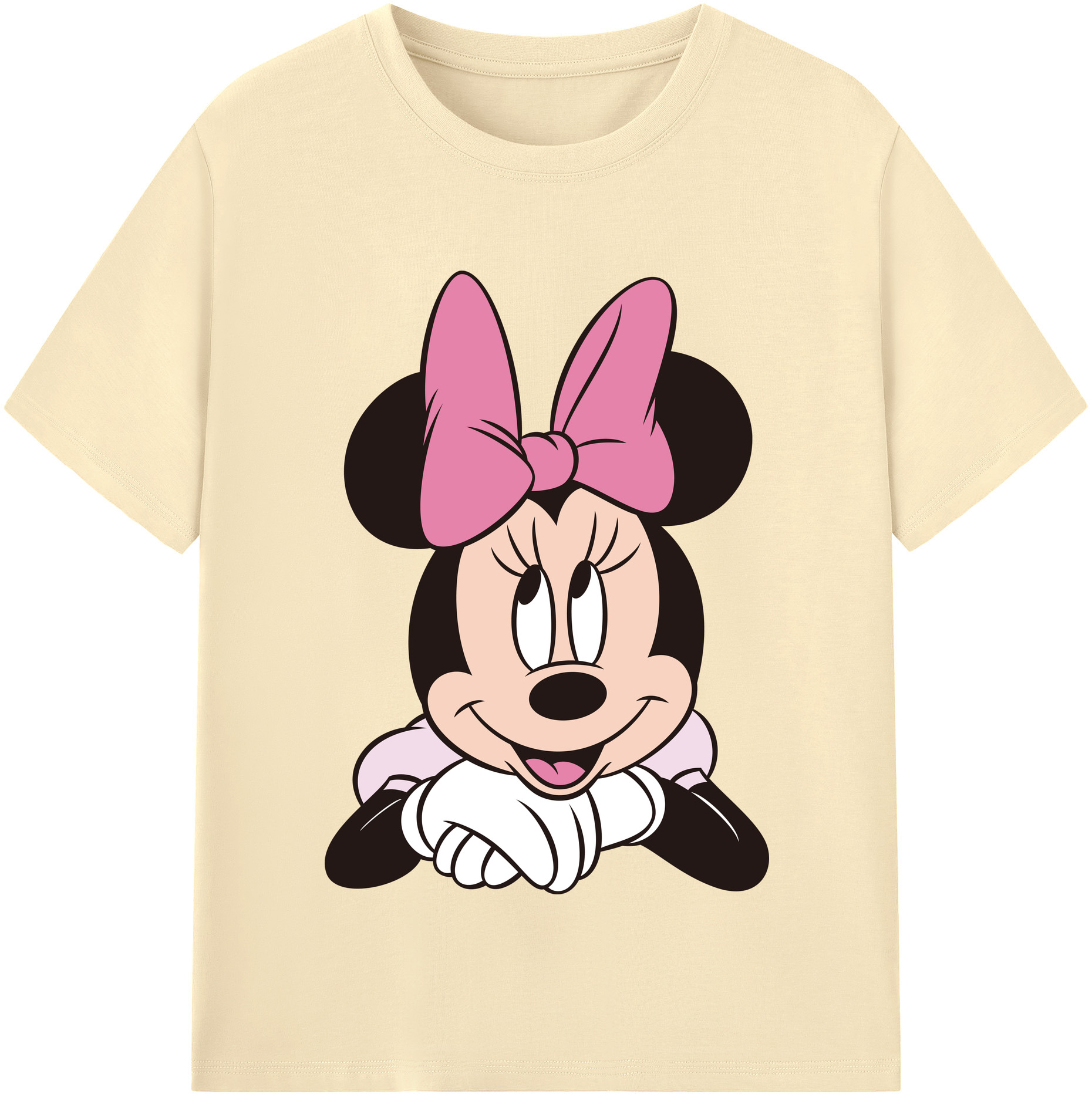 （画像用） ミッキーマウス Mickey Mouse 綿100％半袖Tシャツ（フロントプリント）