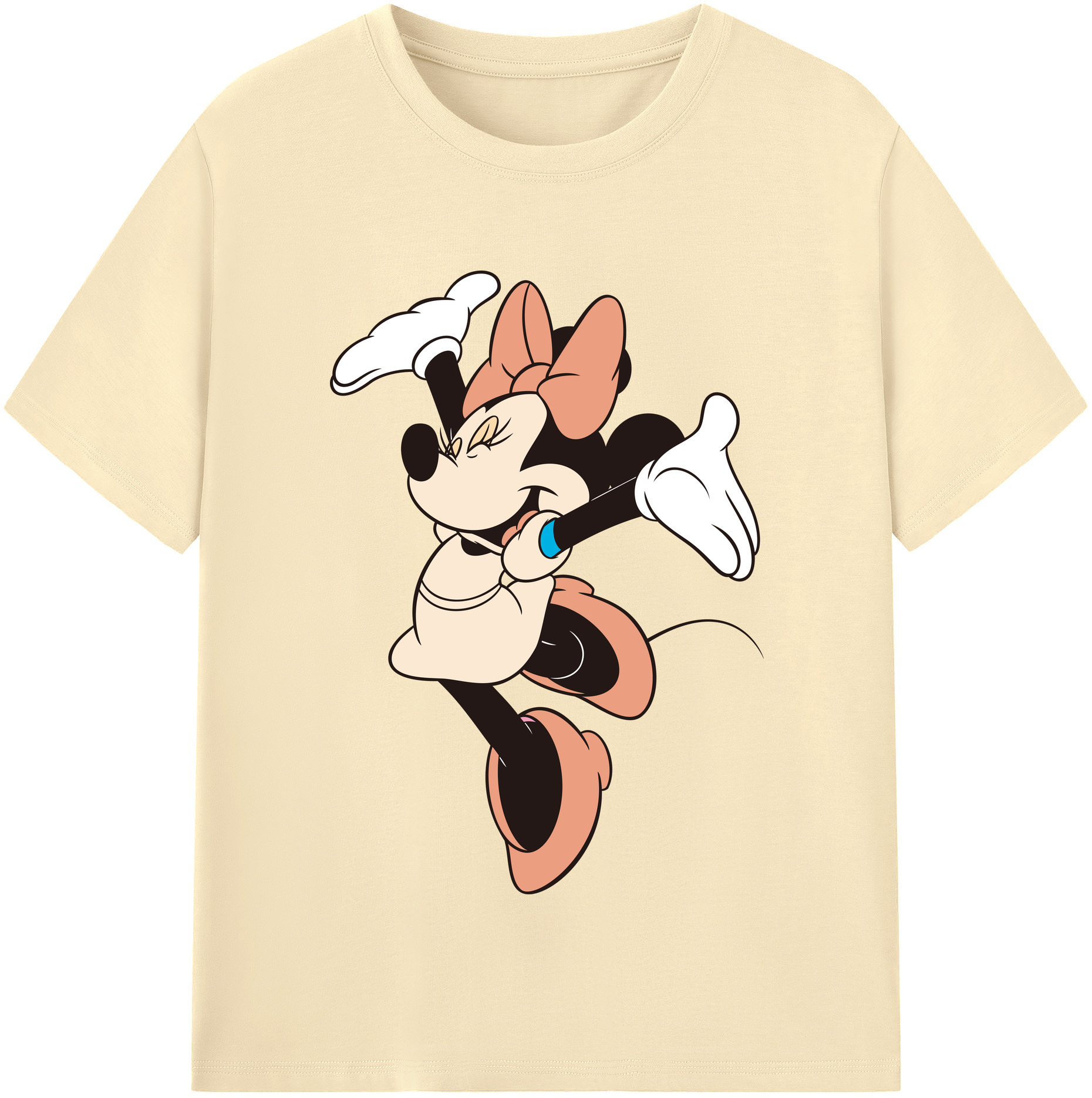 （画像用） ミッキーマウス Mickey Mouse 綿100％半袖Tシャツ（フロントプリント）