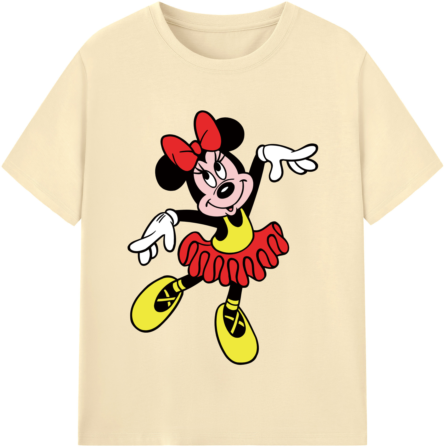 （画像用） ミッキーマウス Mickey Mouse 綿100％半袖Tシャツ（フロントプリント）