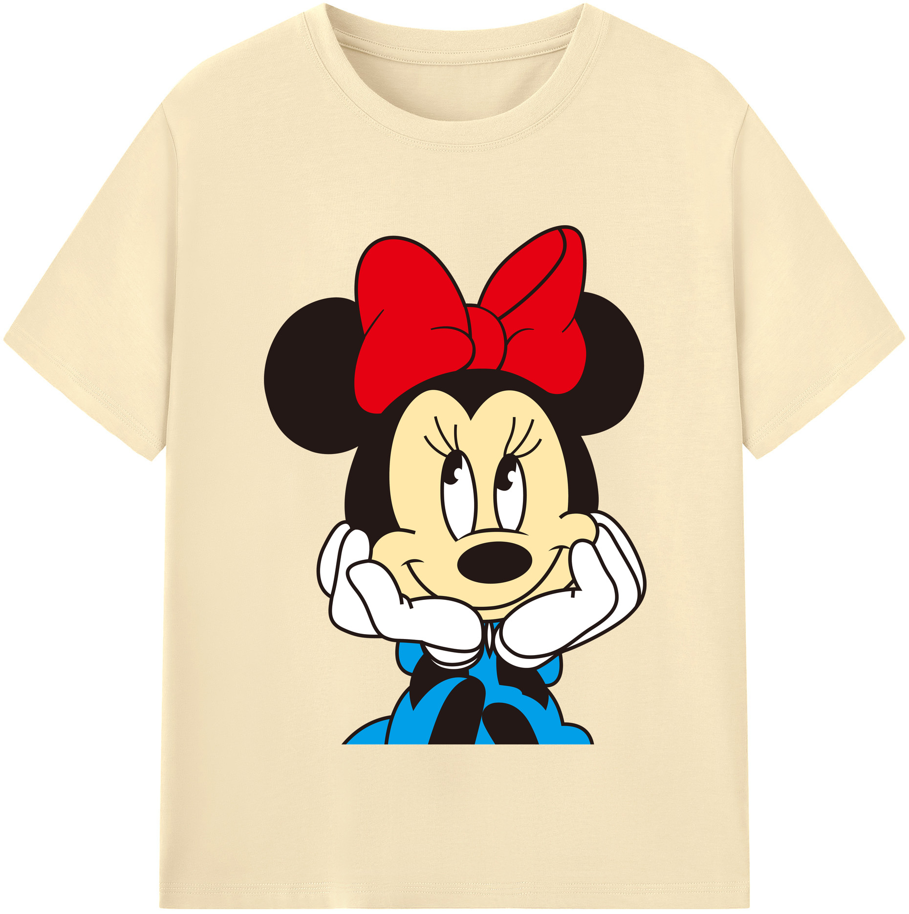 （画像用） ミッキーマウス Mickey Mouse 綿100％半袖Tシャツ（フロントプリント）