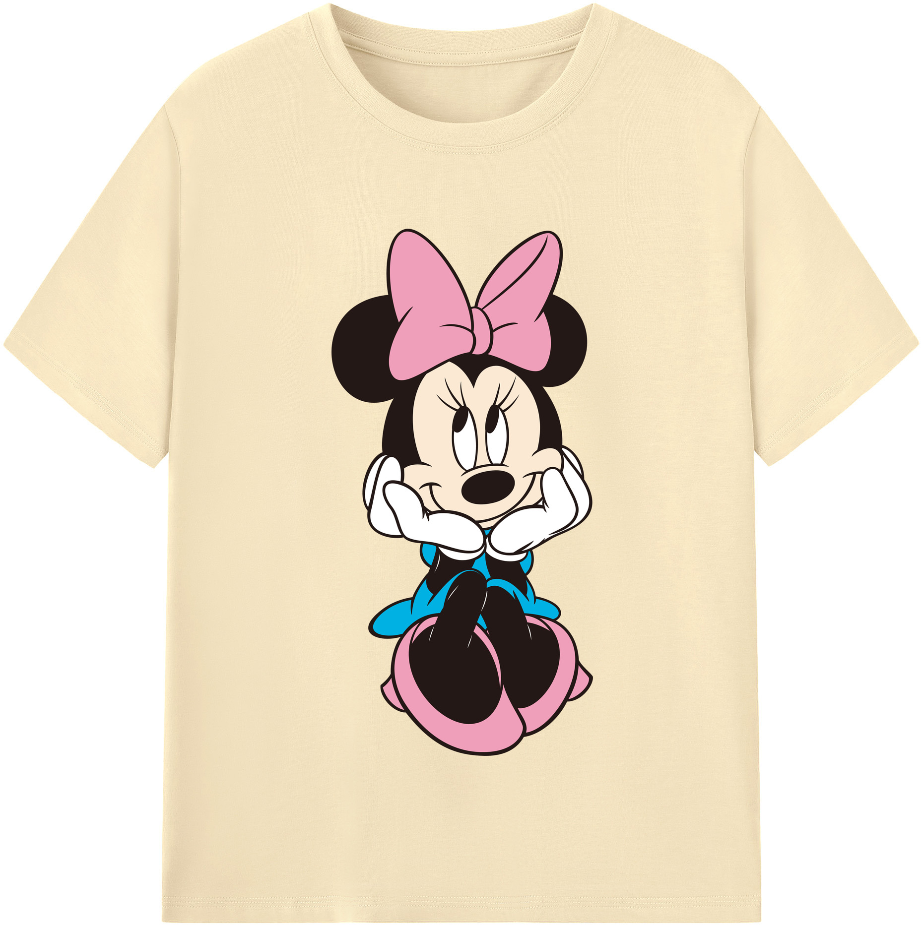 （画像用） ミッキーマウス Mickey Mouse 綿100％半袖Tシャツ（フロントプリント）