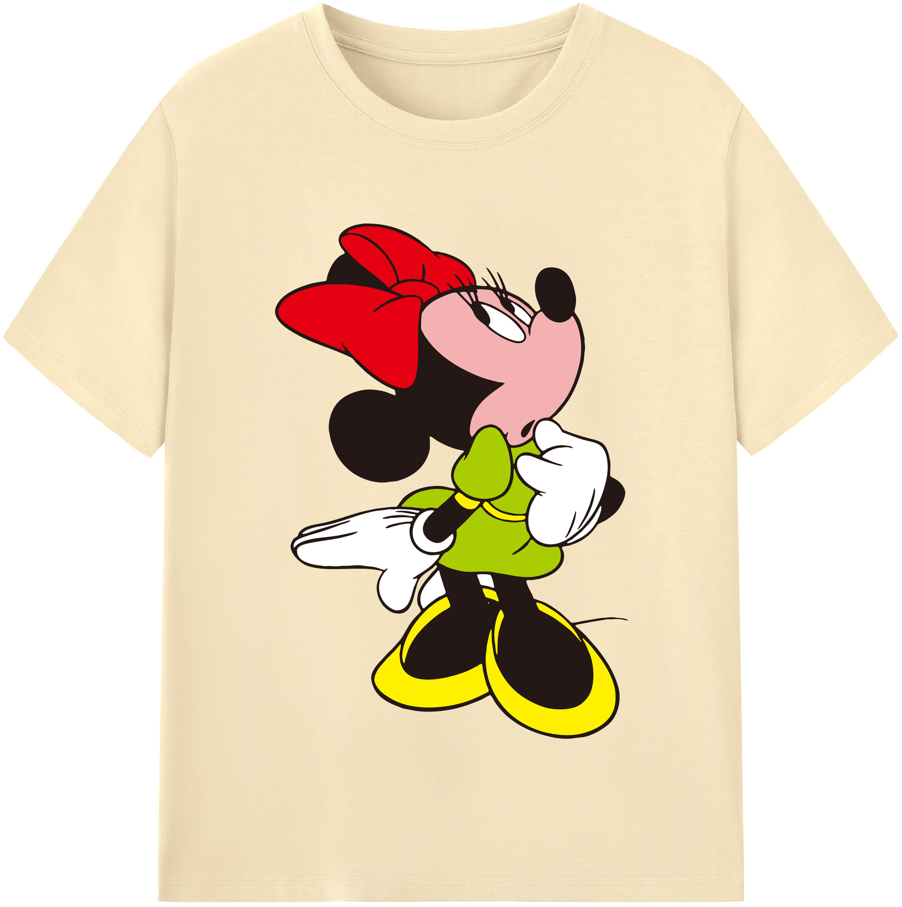 （画像用） ミッキーマウス Mickey Mouse 綿100％半袖Tシャツ（フロントプリント）