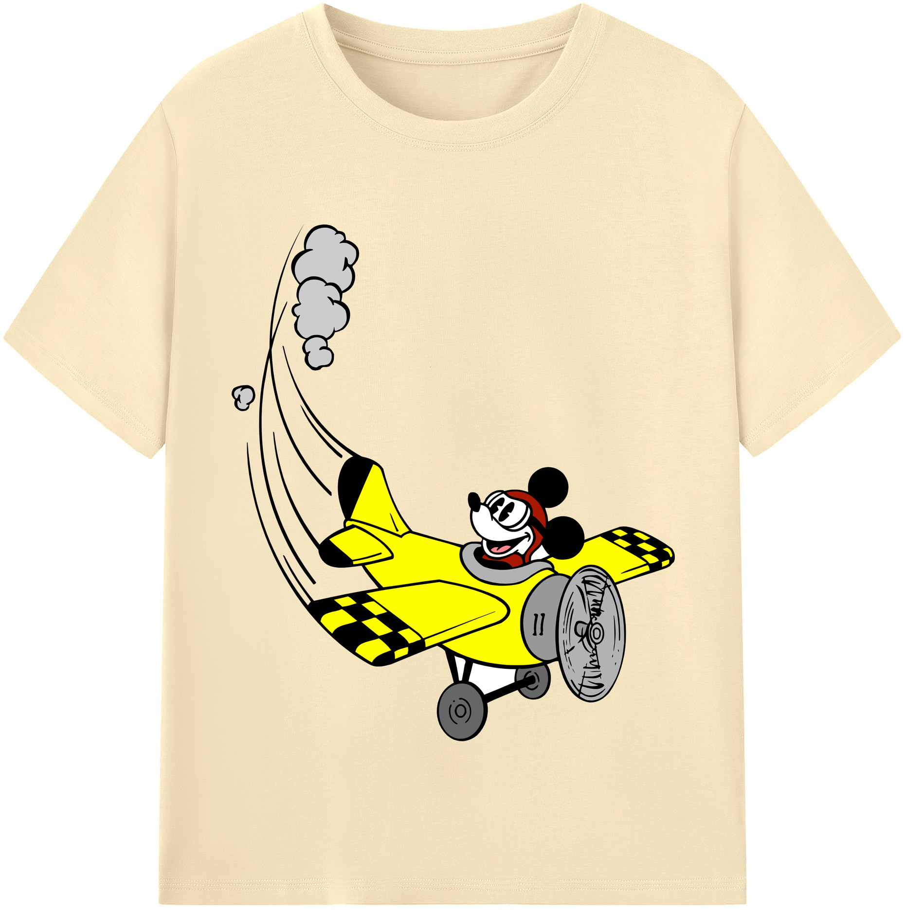 （画像用） ミッキーマウス Mickey Mouse 綿100％半袖Tシャツ（フロントプリント）