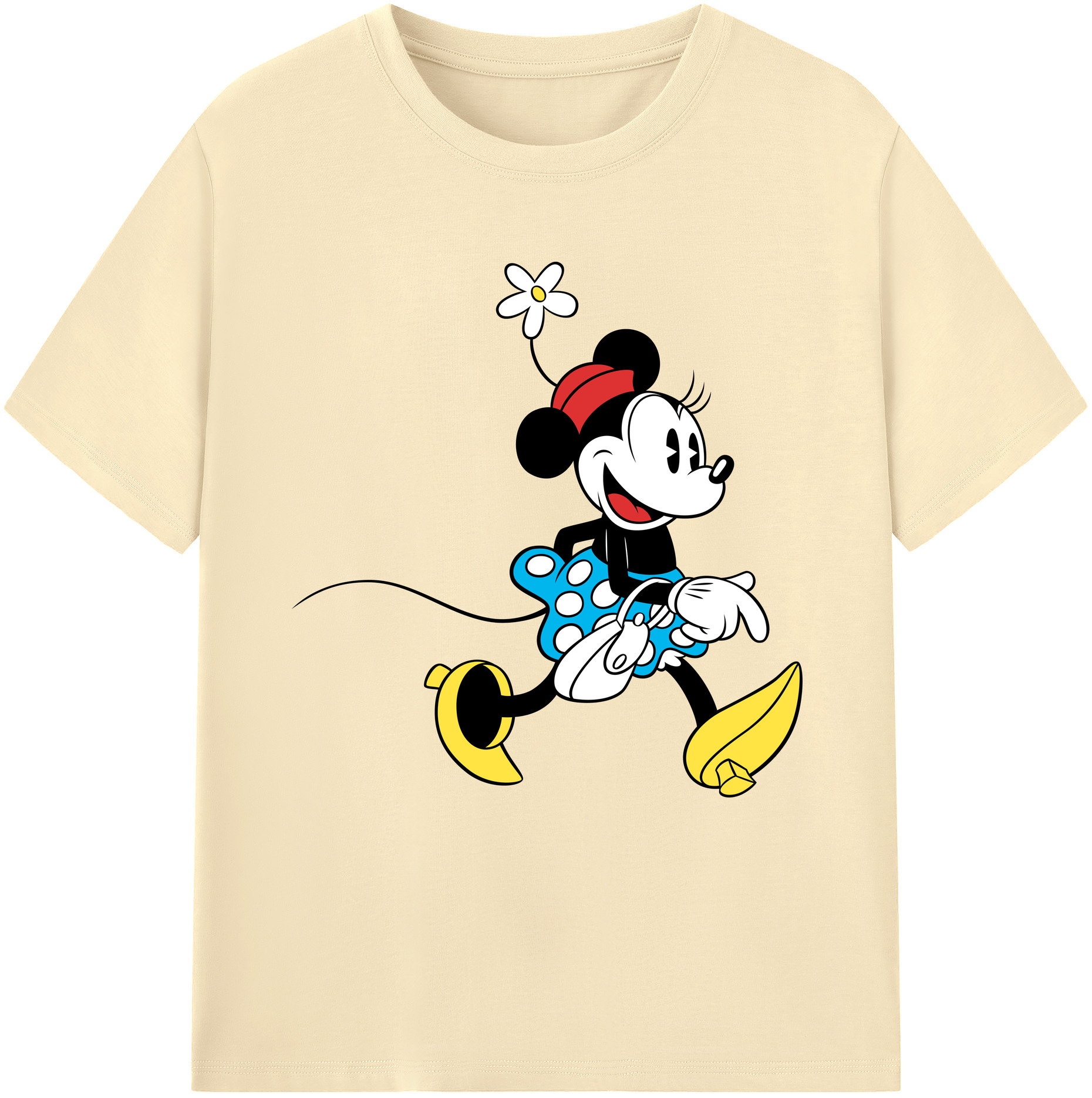 （画像用） ミッキーマウス Mickey Mouse 綿100％半袖Tシャツ（フロントプリント）