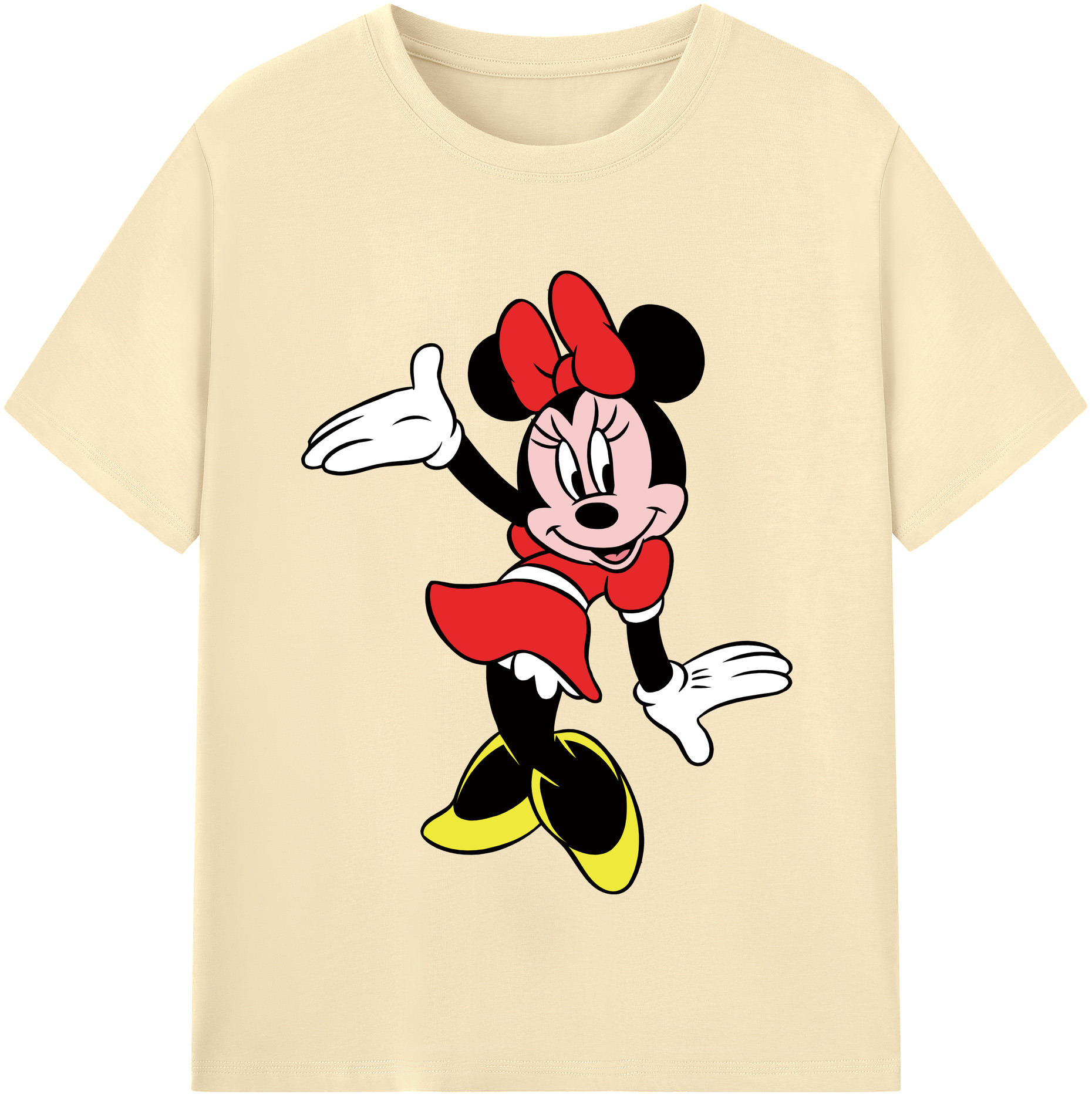 （画像用） ミッキーマウス Mickey Mouse 綿100％半袖Tシャツ（フロントプリント）