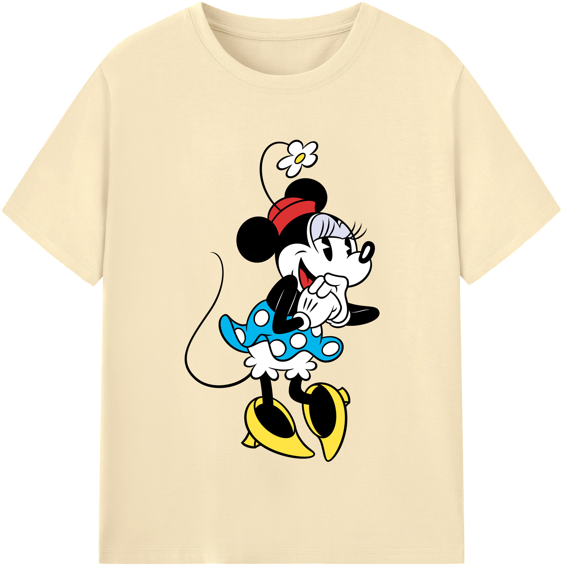 （画像用） ミッキーマウス Mickey Mouse 綿100％半袖Tシャツ（フロントプリント）