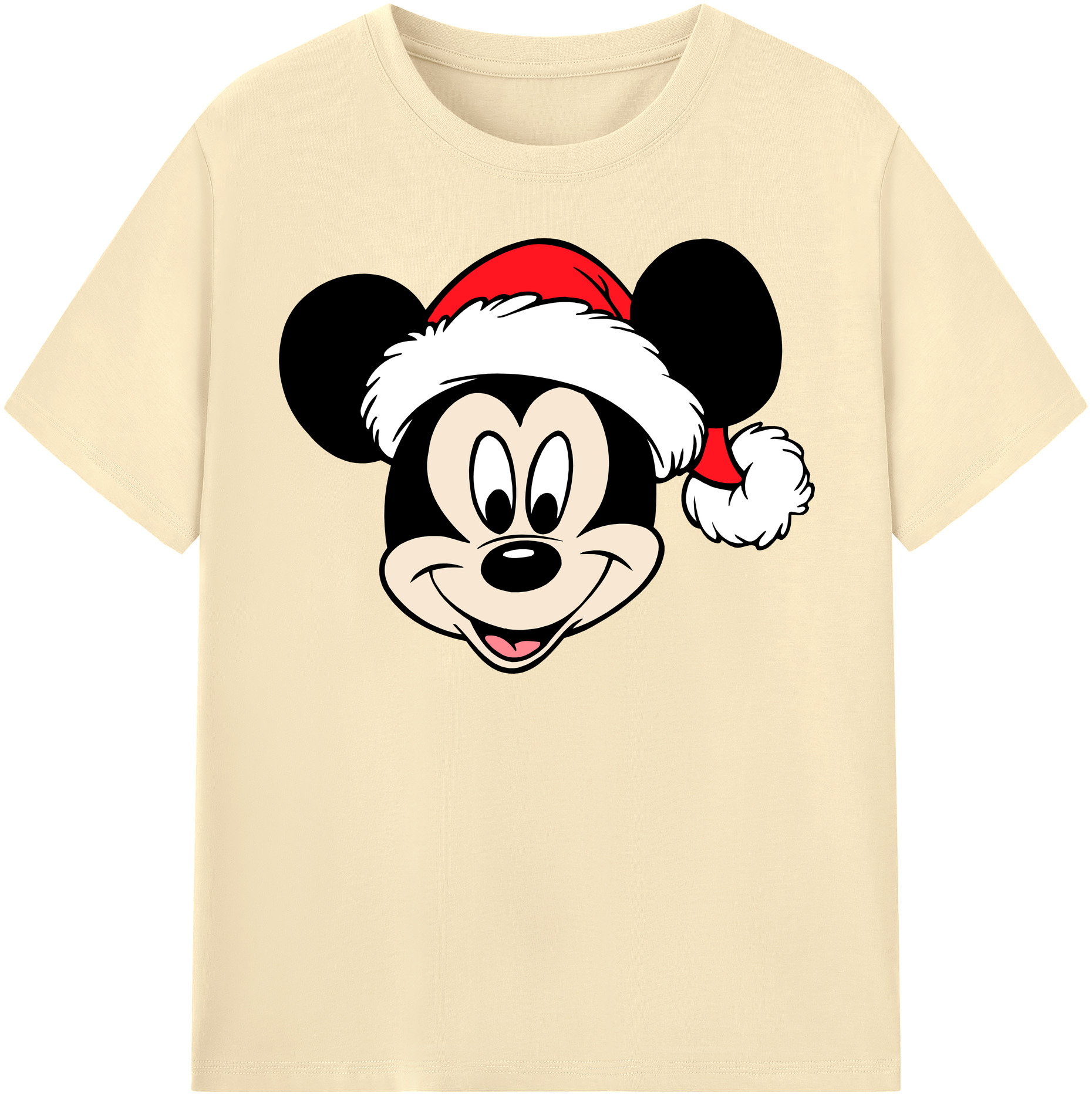 （画像用） ミッキーマウス Mickey Mouse 綿100％半袖Tシャツ（フロントプリント）