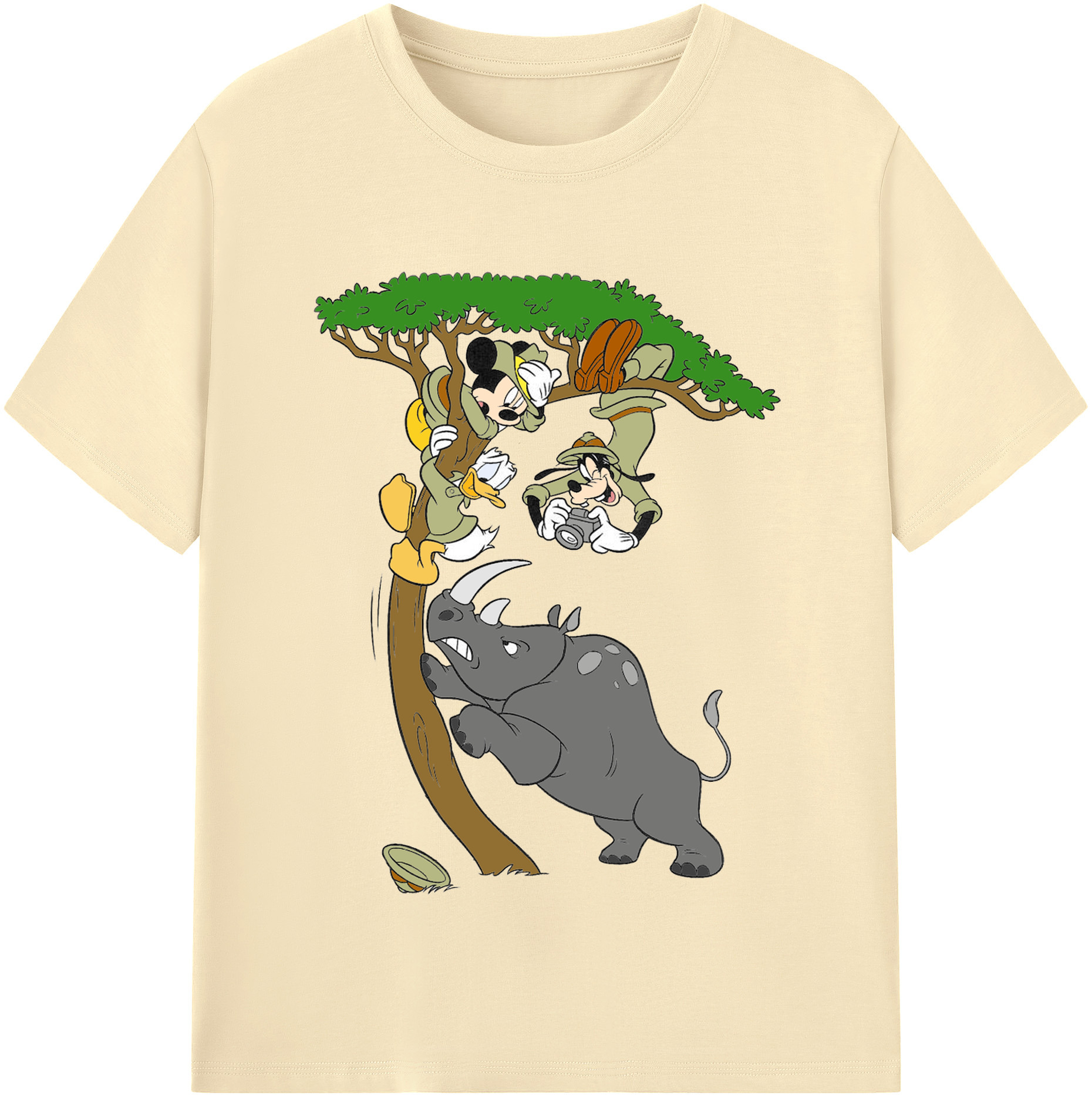 （画像用） ミッキーマウス Mickey Mouse 綿100％半袖Tシャツ（フロントプリント）