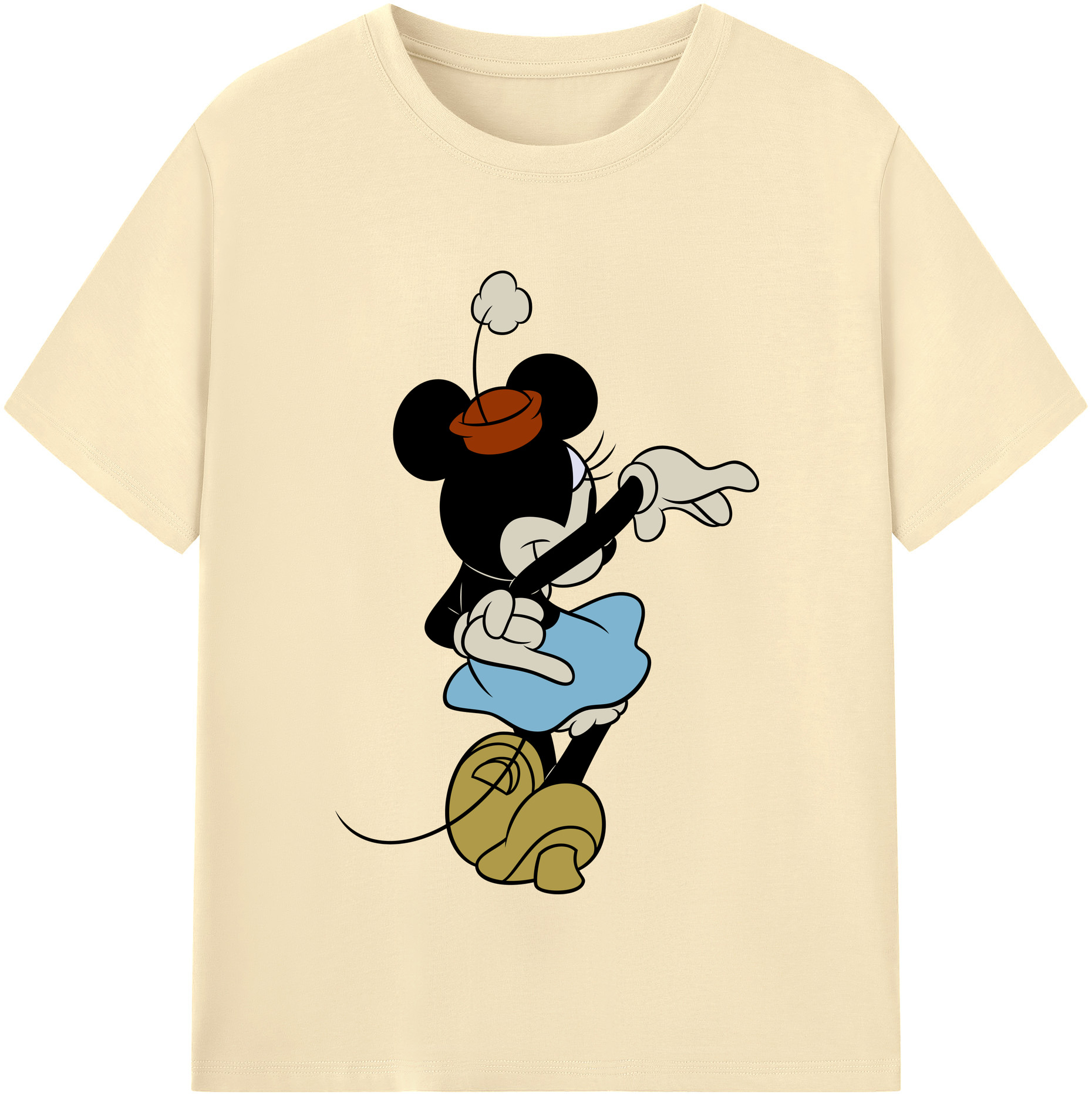 （画像用） ミッキーマウス Mickey Mouse 綿100％半袖Tシャツ（フロントプリント）