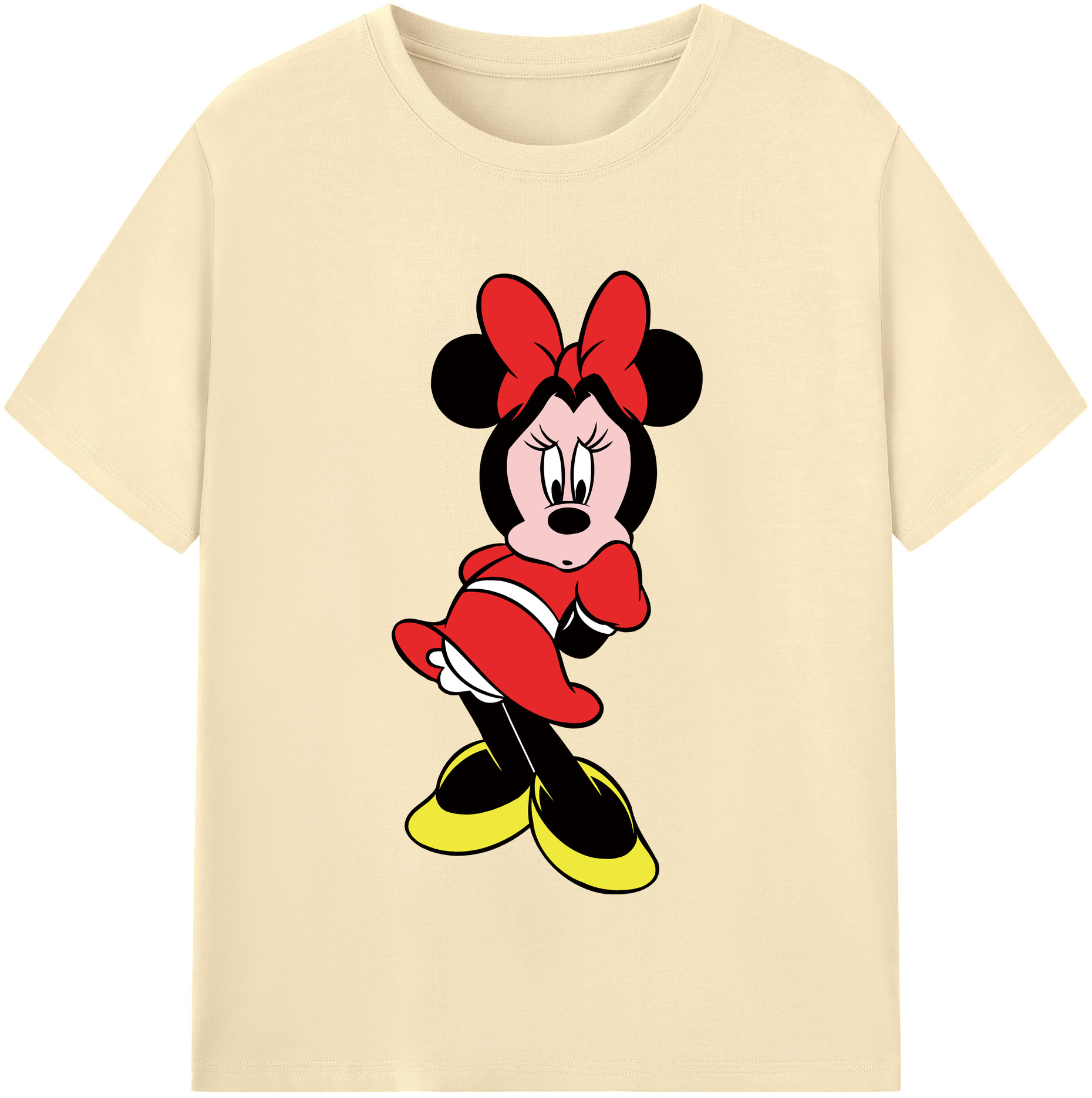 （画像用） ミッキーマウス Mickey Mouse 綿100％半袖Tシャツ（フロントプリント）