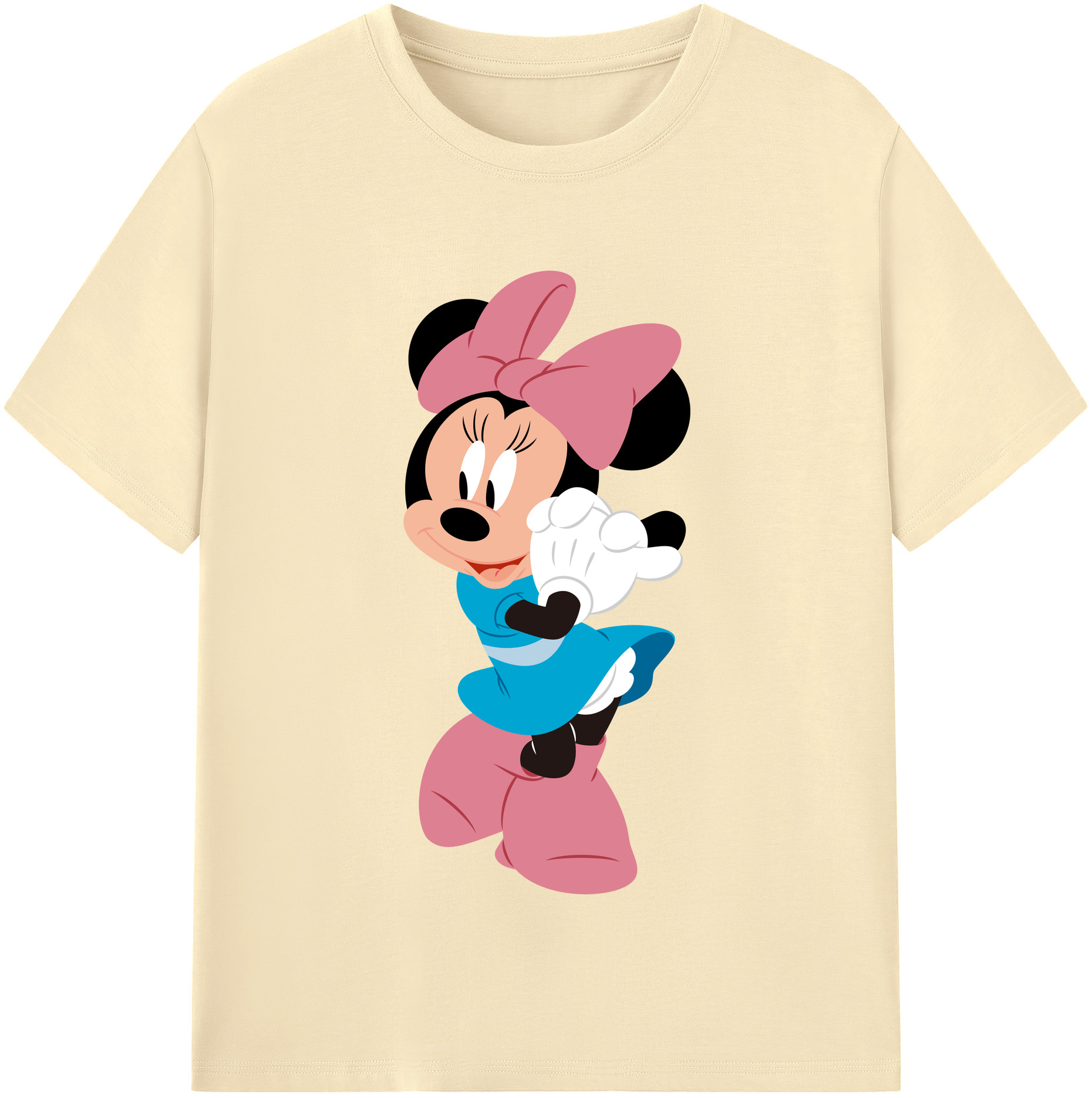 （画像用） ミッキーマウス Mickey Mouse 綿100％半袖Tシャツ（フロントプリント）