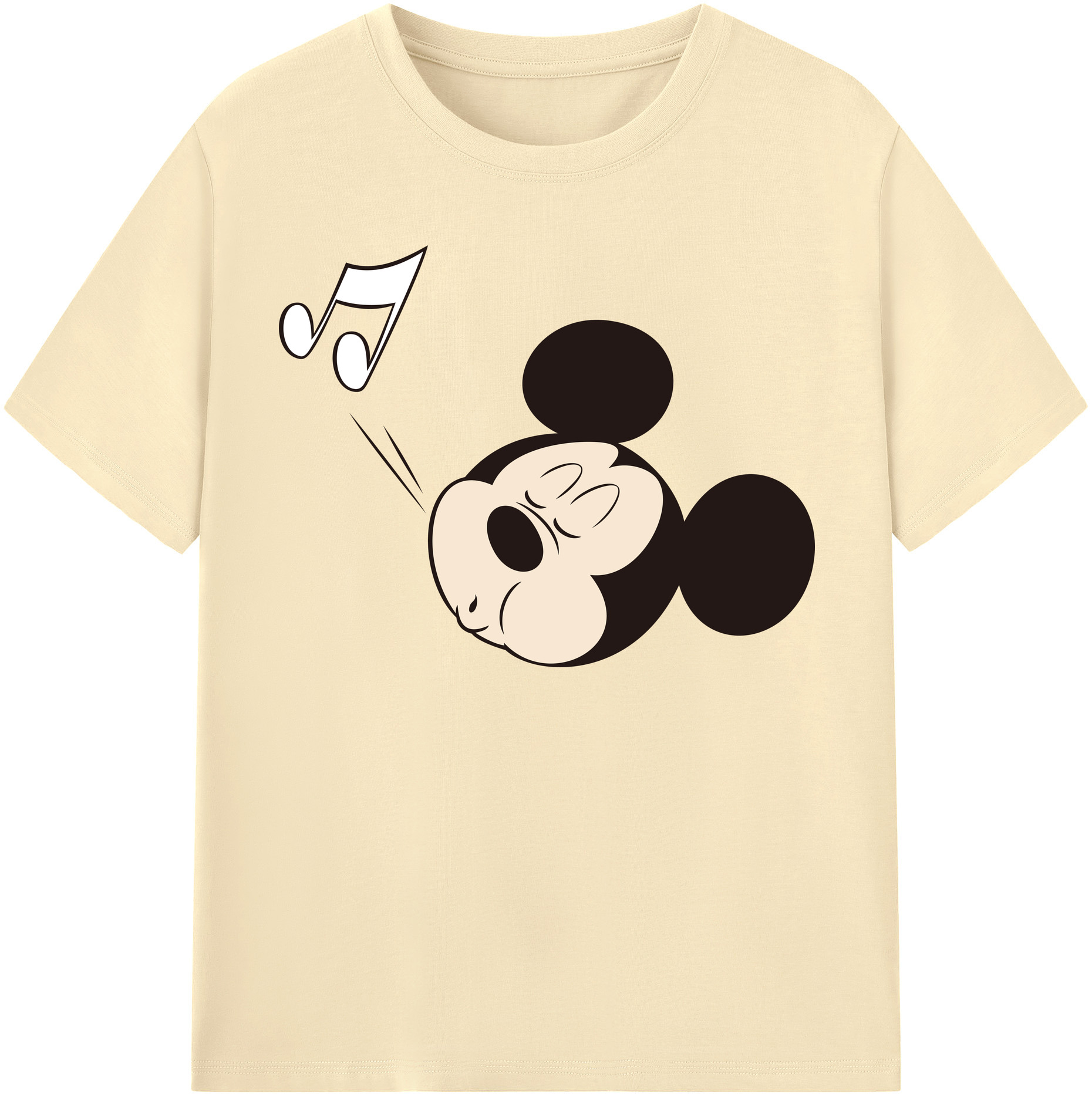 （画像用） ミッキーマウス Mickey Mouse 綿100％半袖Tシャツ（フロントプリント）