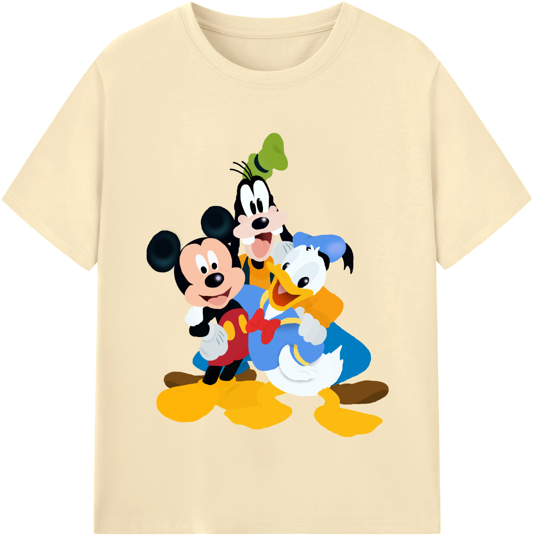 （画像用） ミッキーマウス Mickey Mouse 綿100％半袖Tシャツ（フロントプリント）
