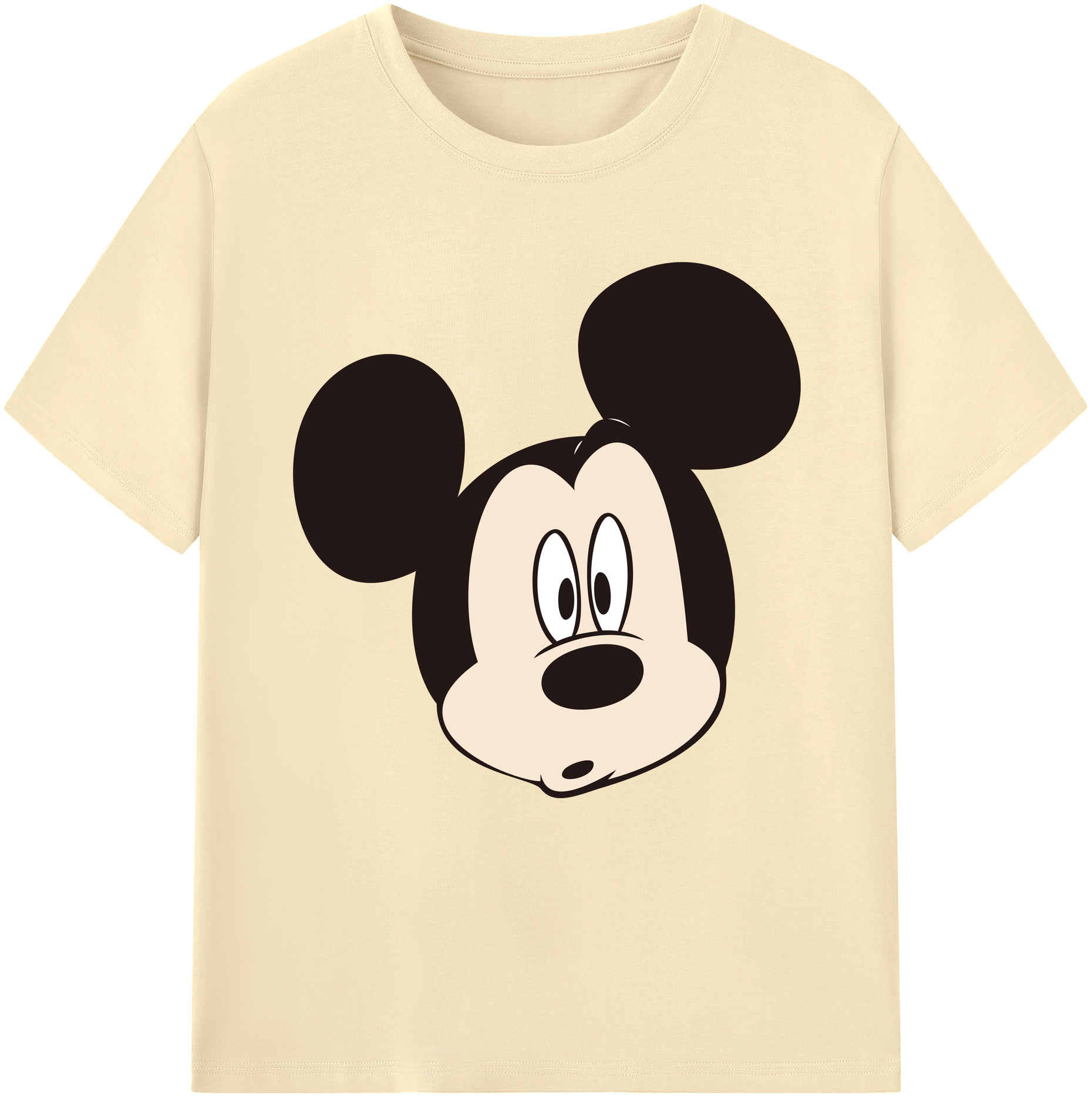 （画像用） ミッキーマウス Mickey Mouse 綿100％半袖Tシャツ（フロントプリント）
