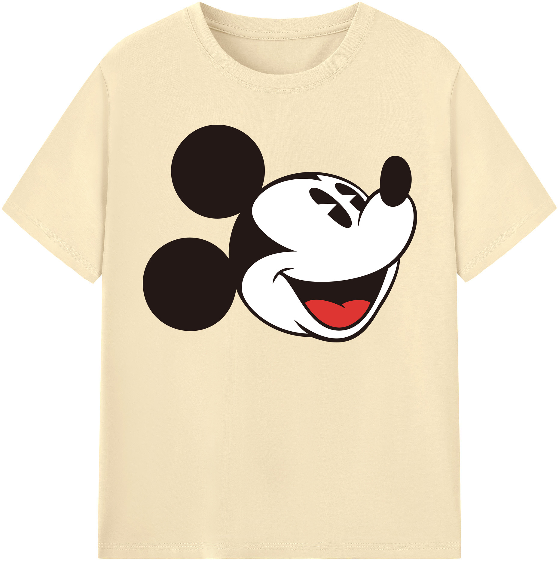 （画像用） ミッキーマウス Mickey Mouse 綿100％半袖Tシャツ（フロントプリント）