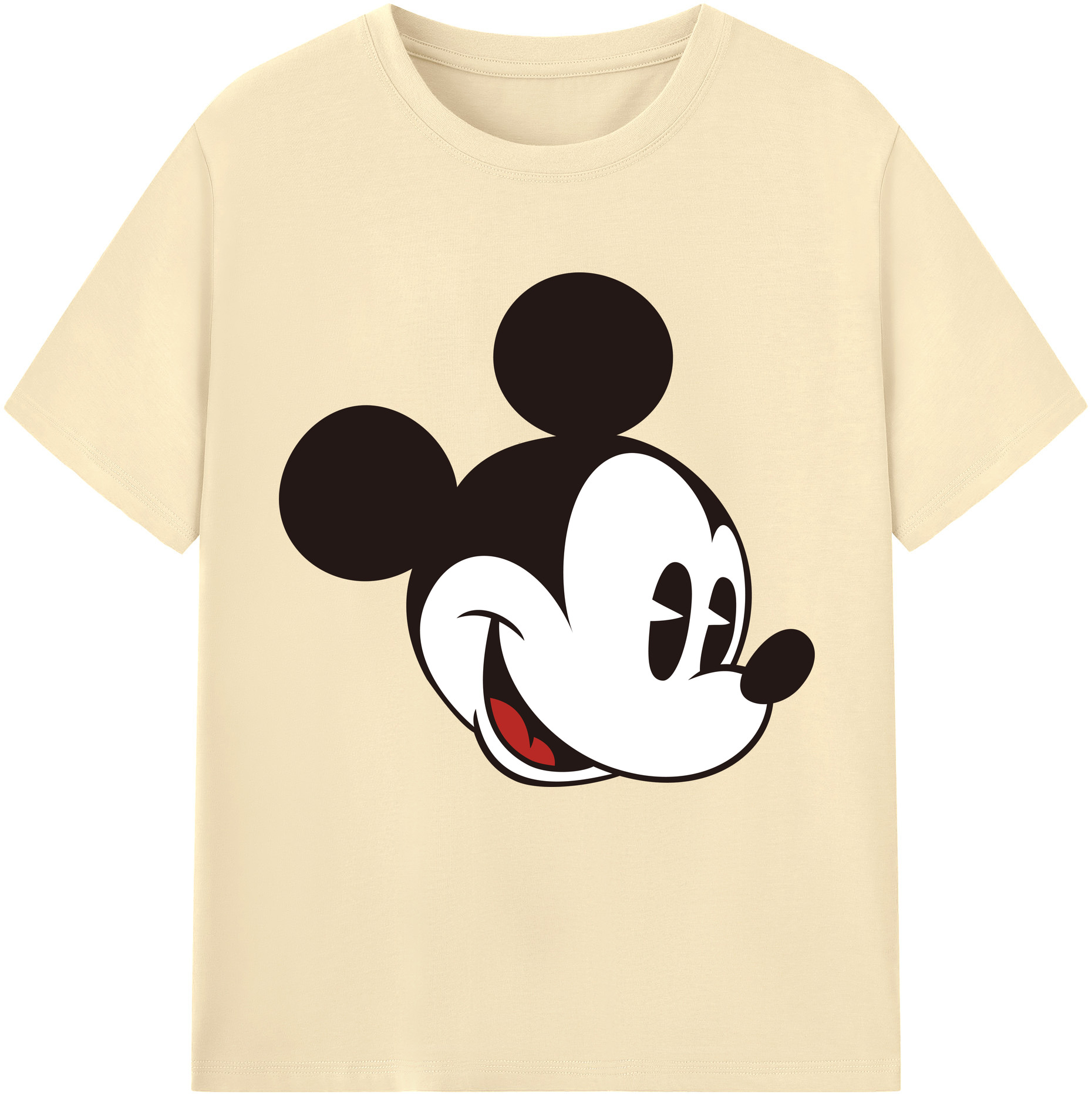 （画像用） ミッキーマウス Mickey Mouse 綿100％半袖Tシャツ（フロントプリント）